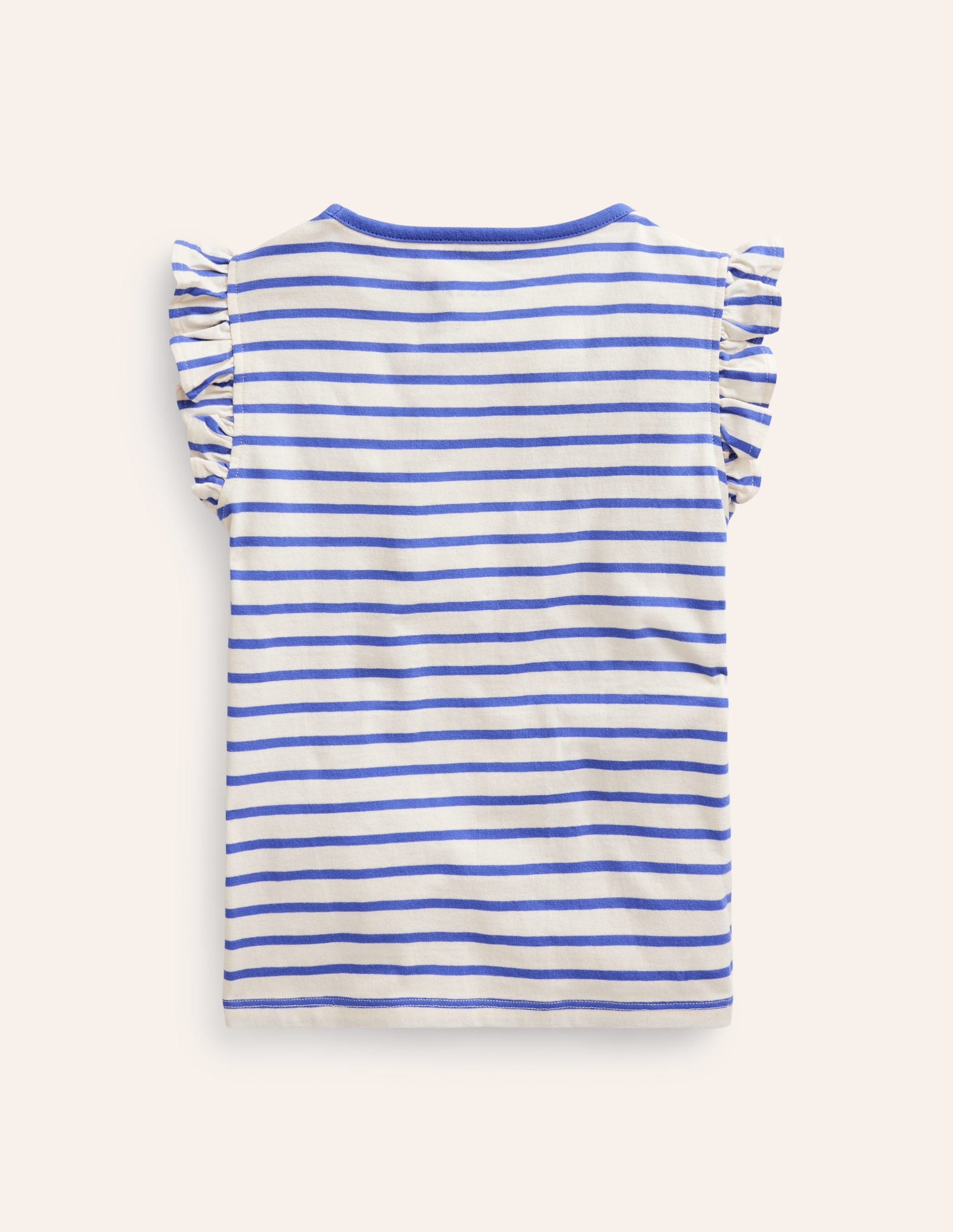 Flutter Short Sleeve T-Shirt-Wisteria Blue/Vanilla Pod-2