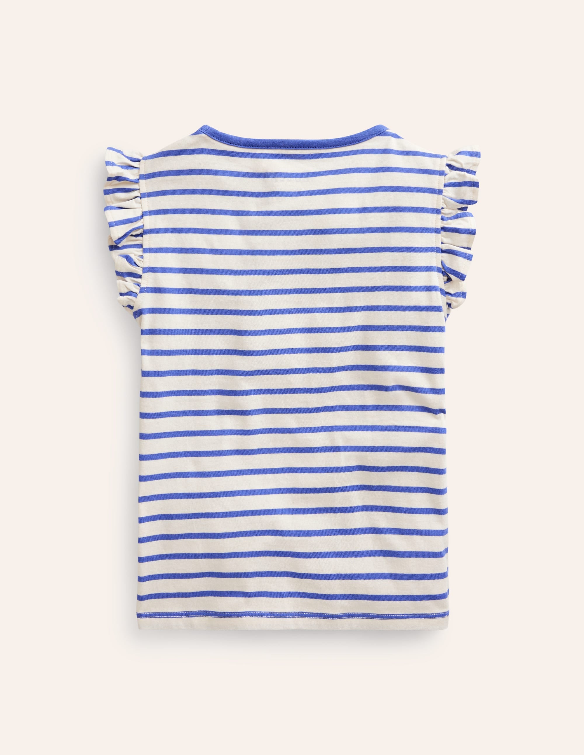 Flutter Short Sleeve T-Shirt-Wisteria Blue/Vanilla Pod - Image 2