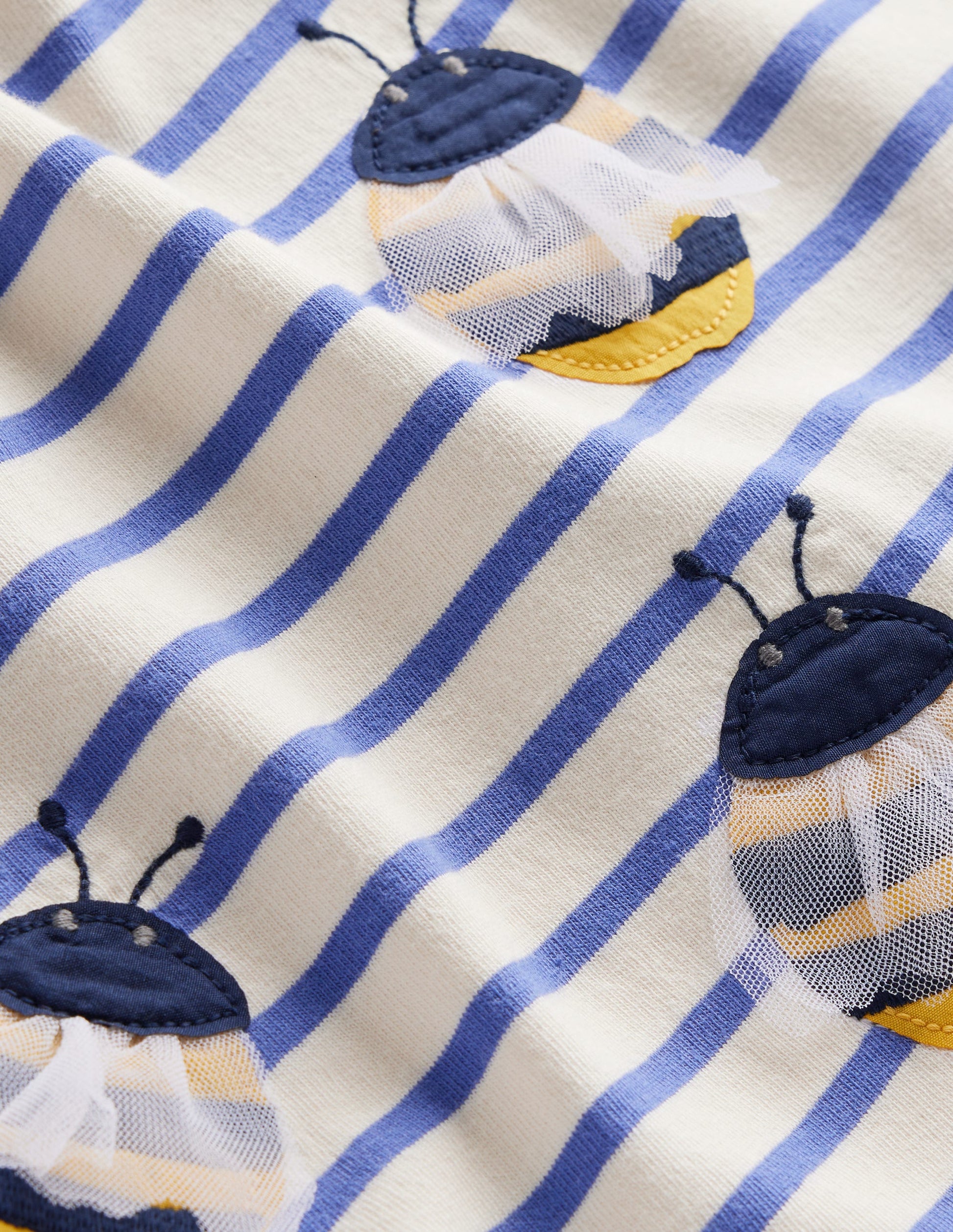 Flutter Short Sleeve T-Shirt-Wisteria Blue/Vanilla Pod-3