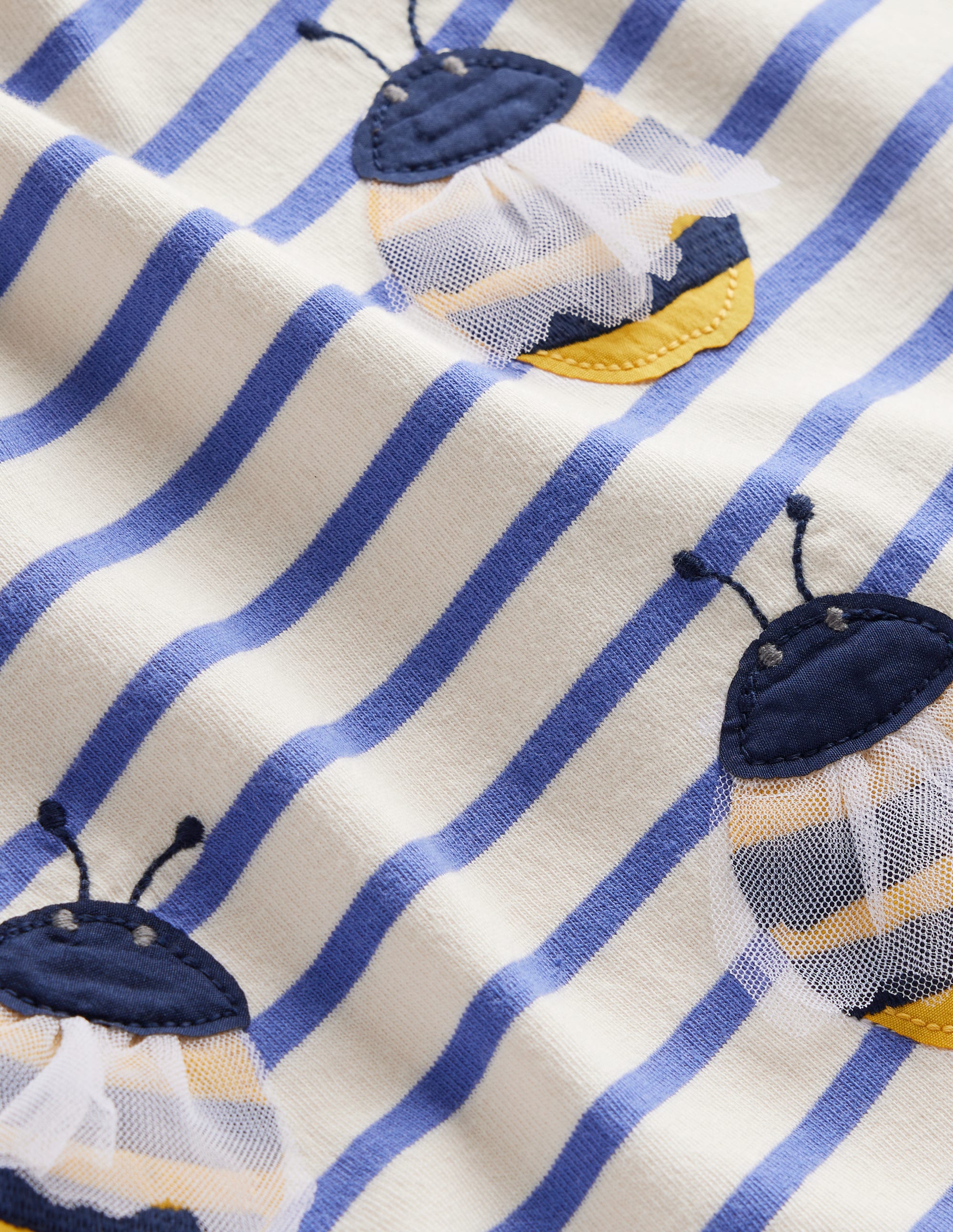 Flutter Short Sleeve T-Shirt-Wisteria Blue/Vanilla Pod - Image 3