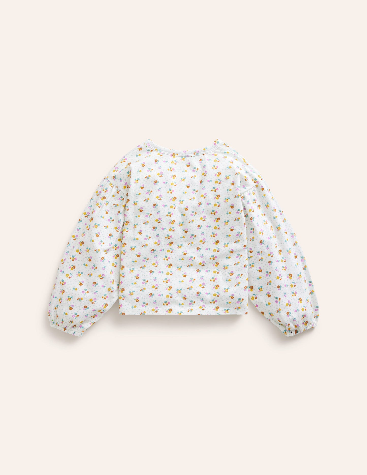 Blouson Sleeve Logo Top-Vanilla Pod Lemons