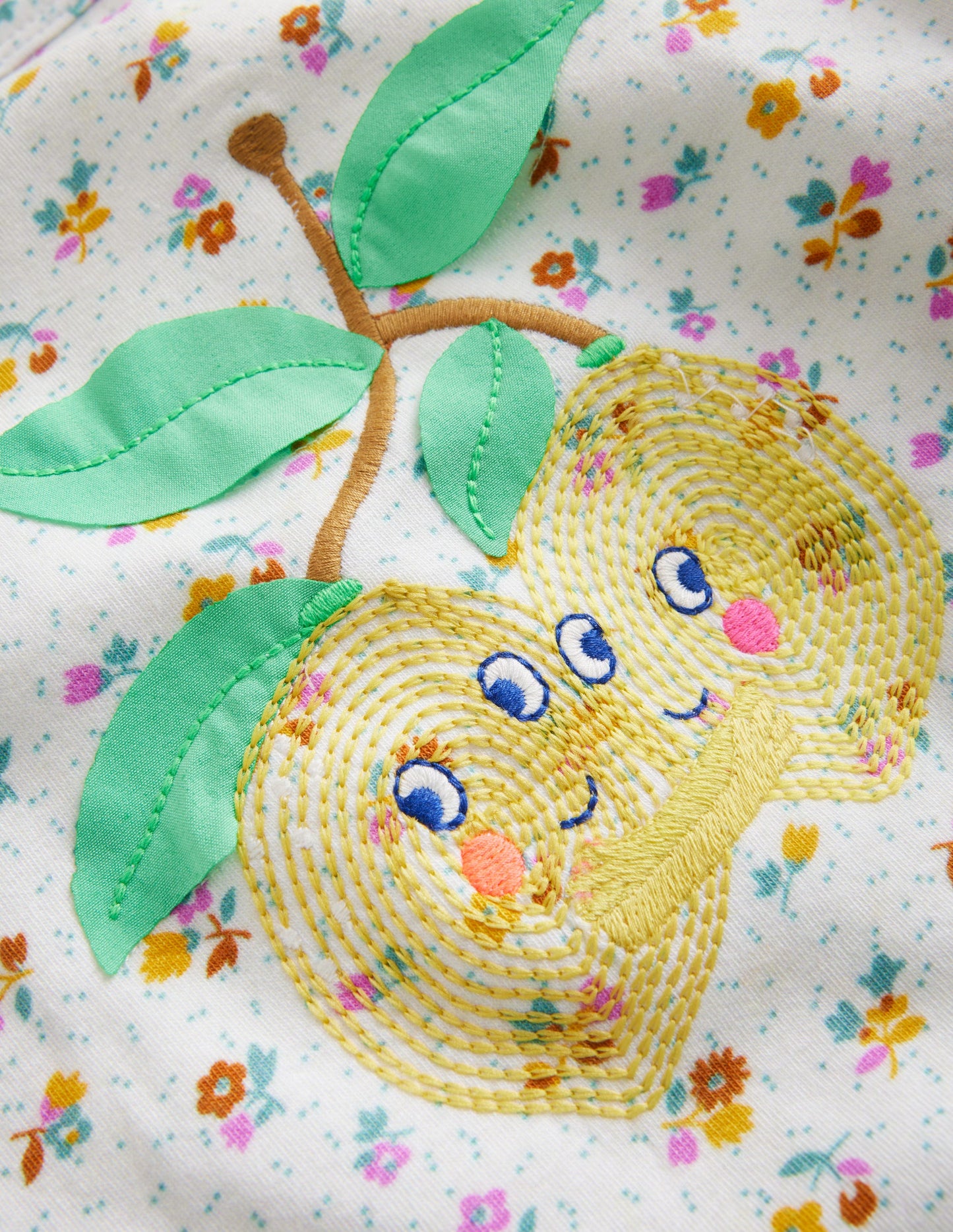 Blouson Sleeve Logo Top-Vanilla Pod Lemons