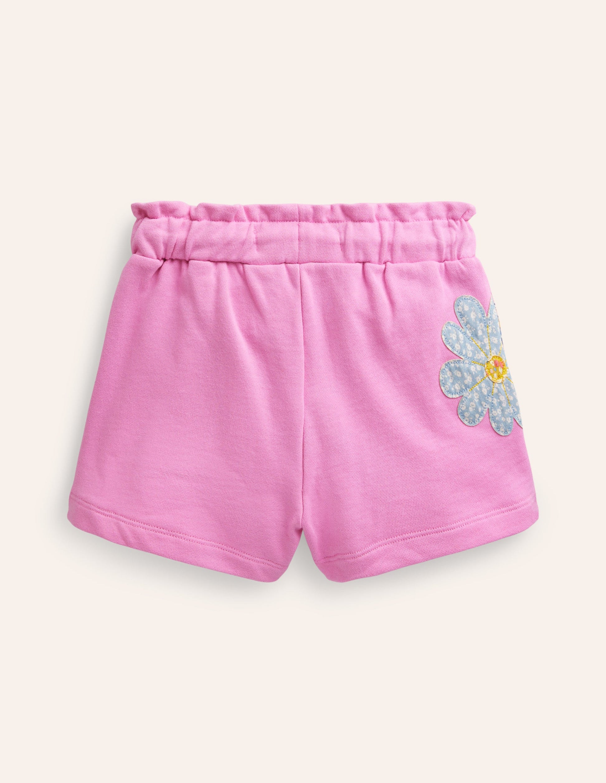Applique Jersey Shorts-Cosmos Pink Patchwork-3