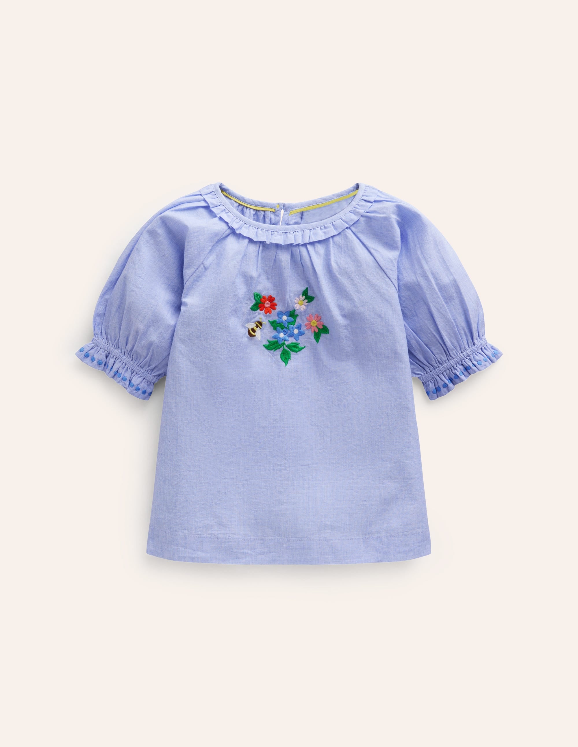 Embroidered Woven Top-End on End - Image 1
