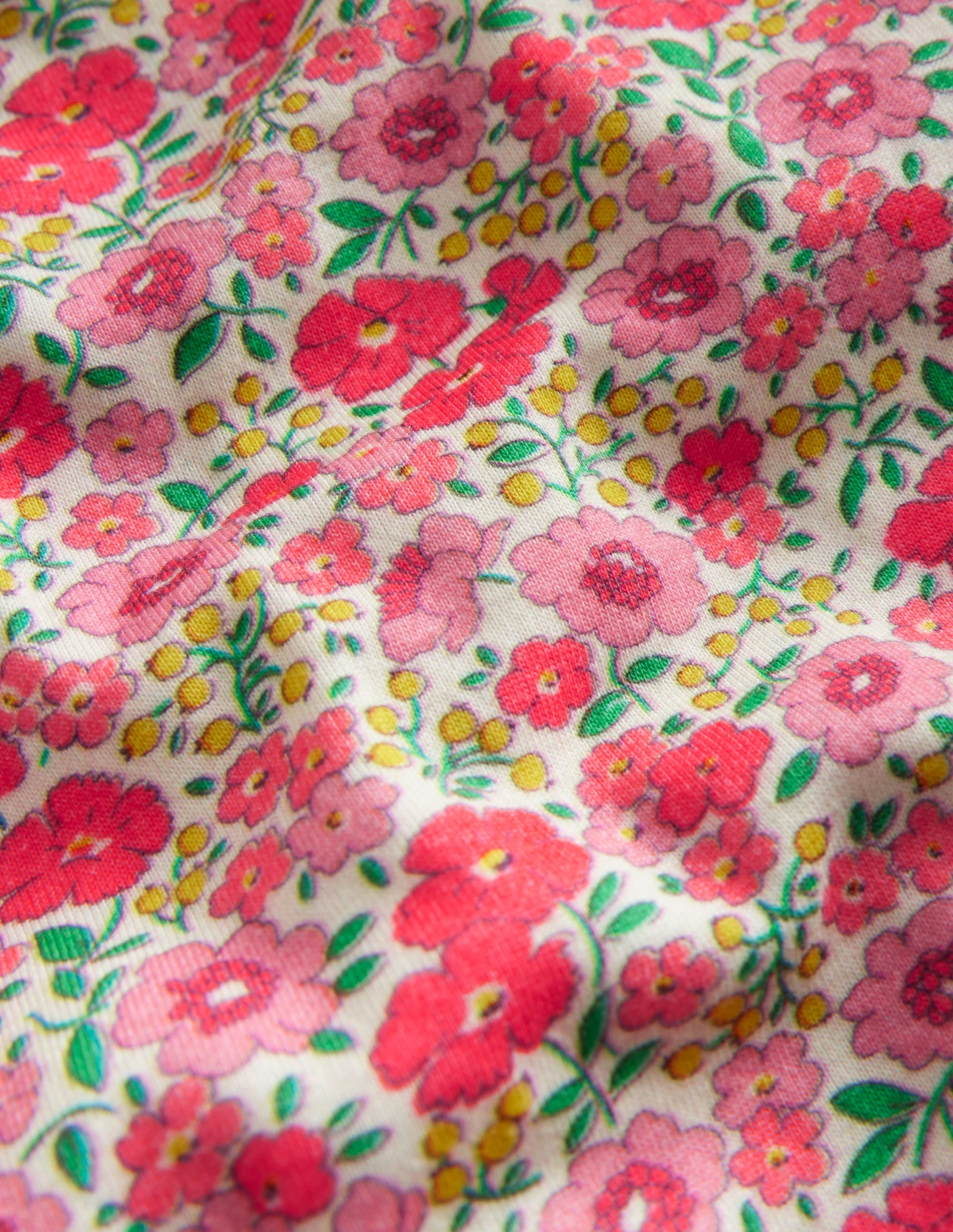 Snug Short John Pyjamas-Pink Flowerbed - Image 3