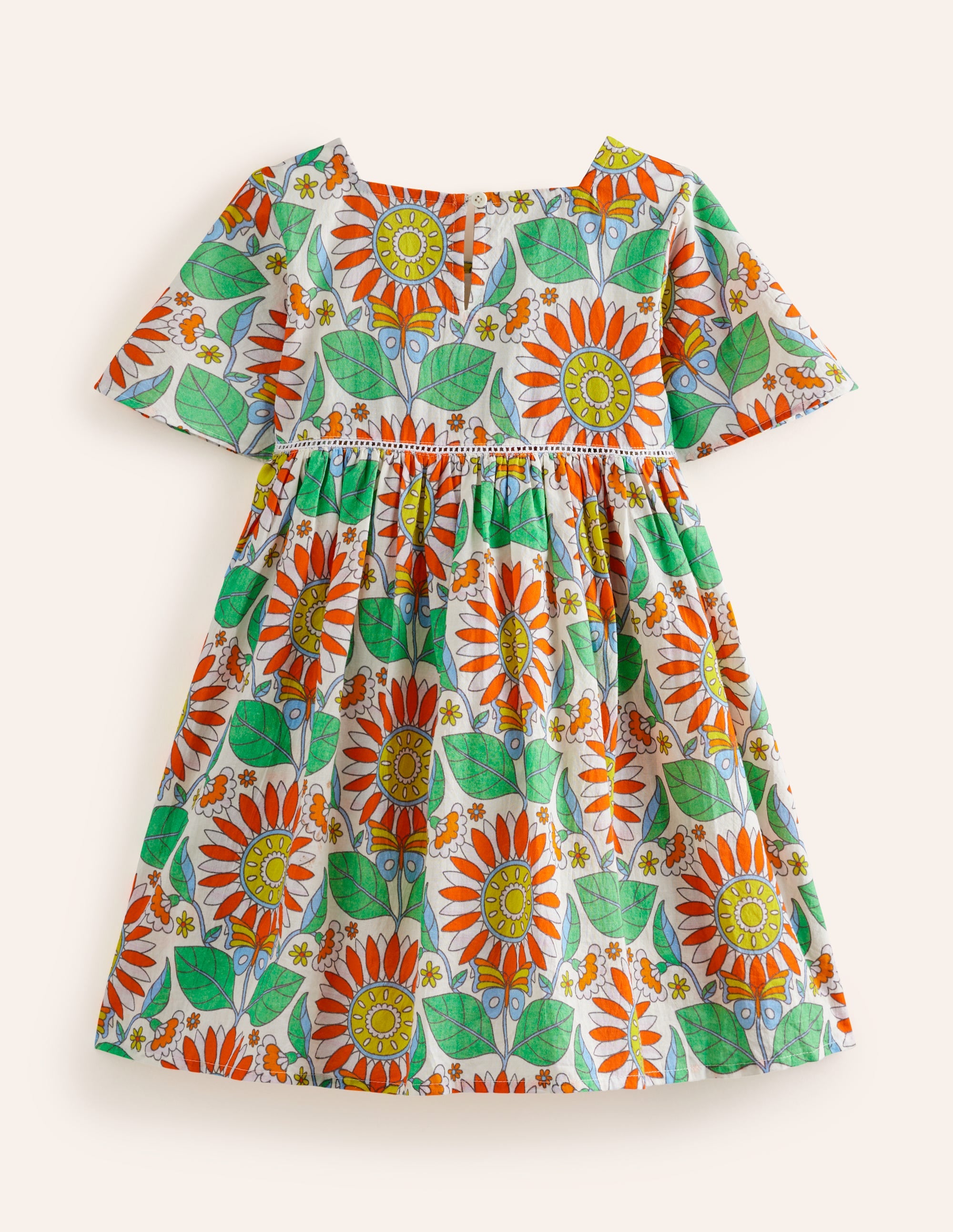 Lightweight Holiday Dress-Multi Daisy Vine - Image 2