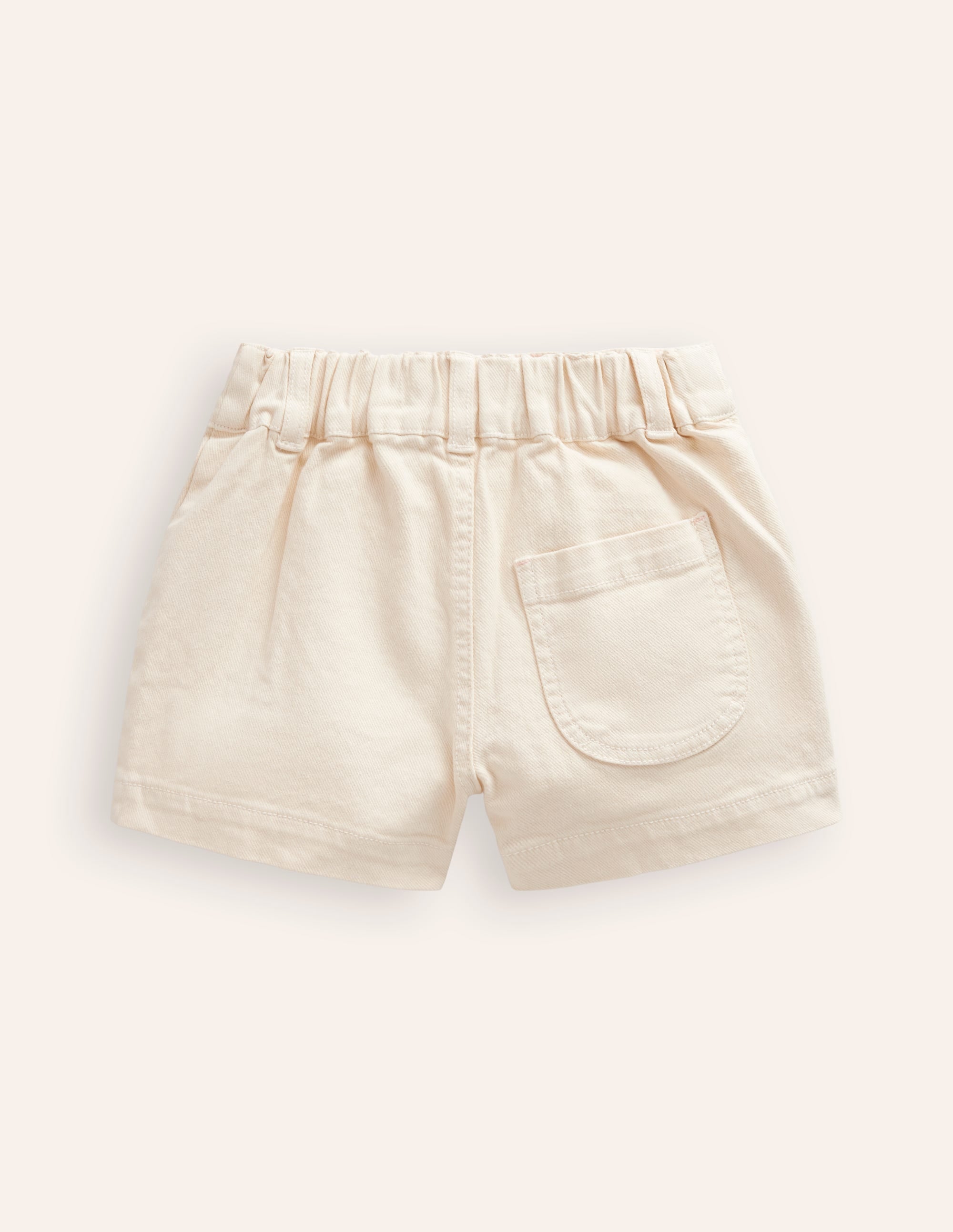 High Waisted Shorts-Vanilla White - Image 2