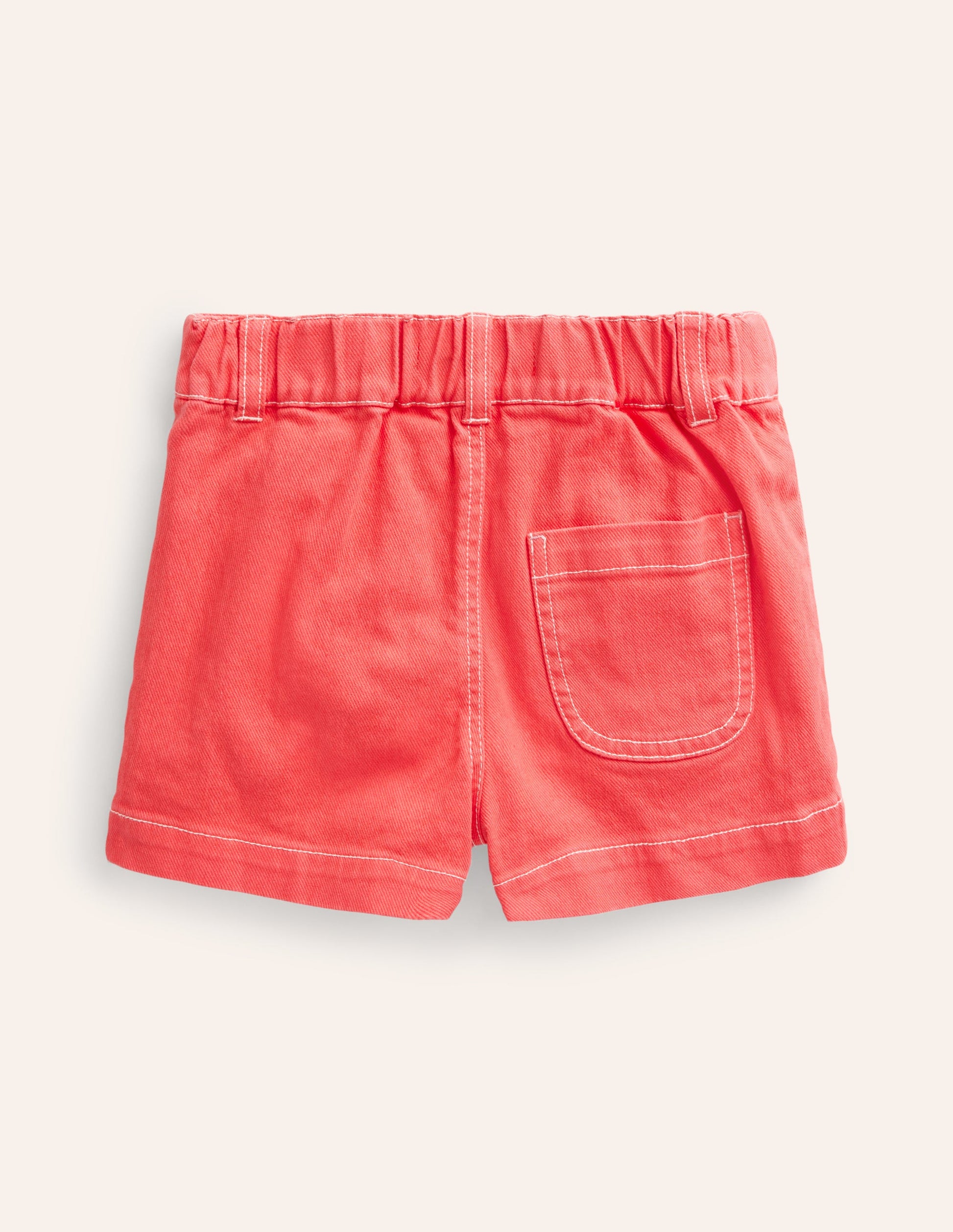 High Waisted Shorts-Jam Red-2