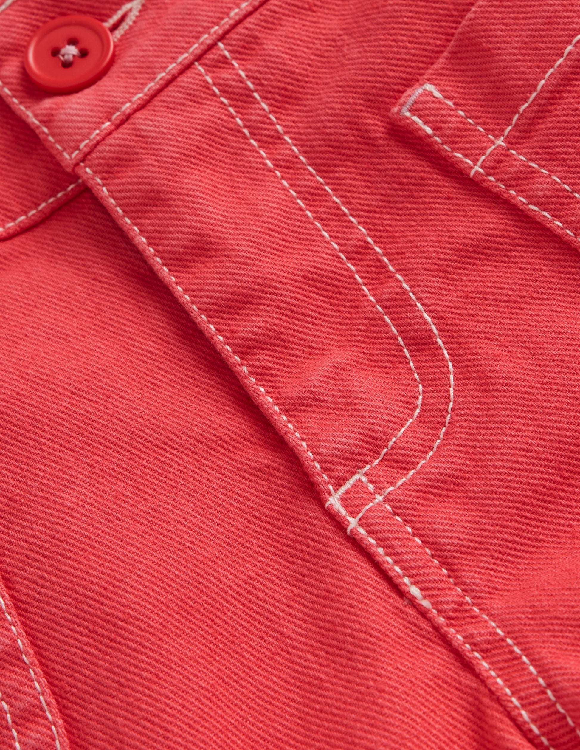 High Waisted Shorts-Jam Red-3