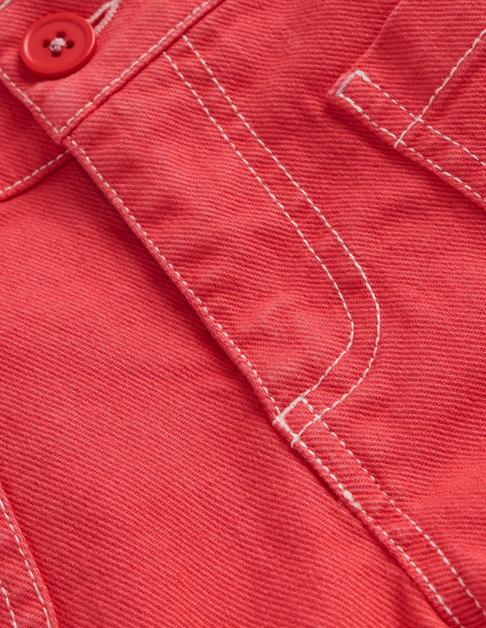 High Waisted Shorts-Jam Red - Image 3