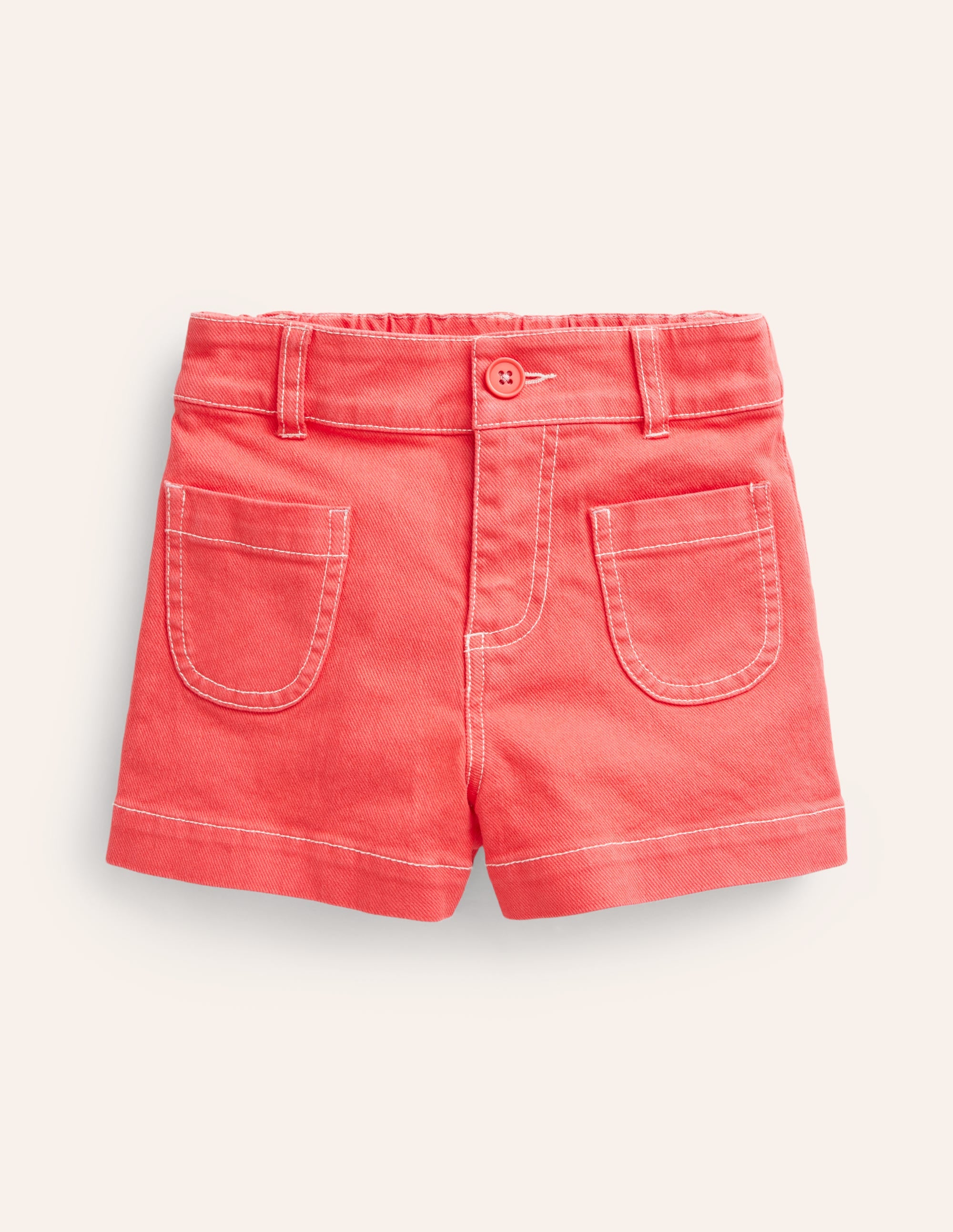 High Waisted Shorts-Jam Red - Image 1