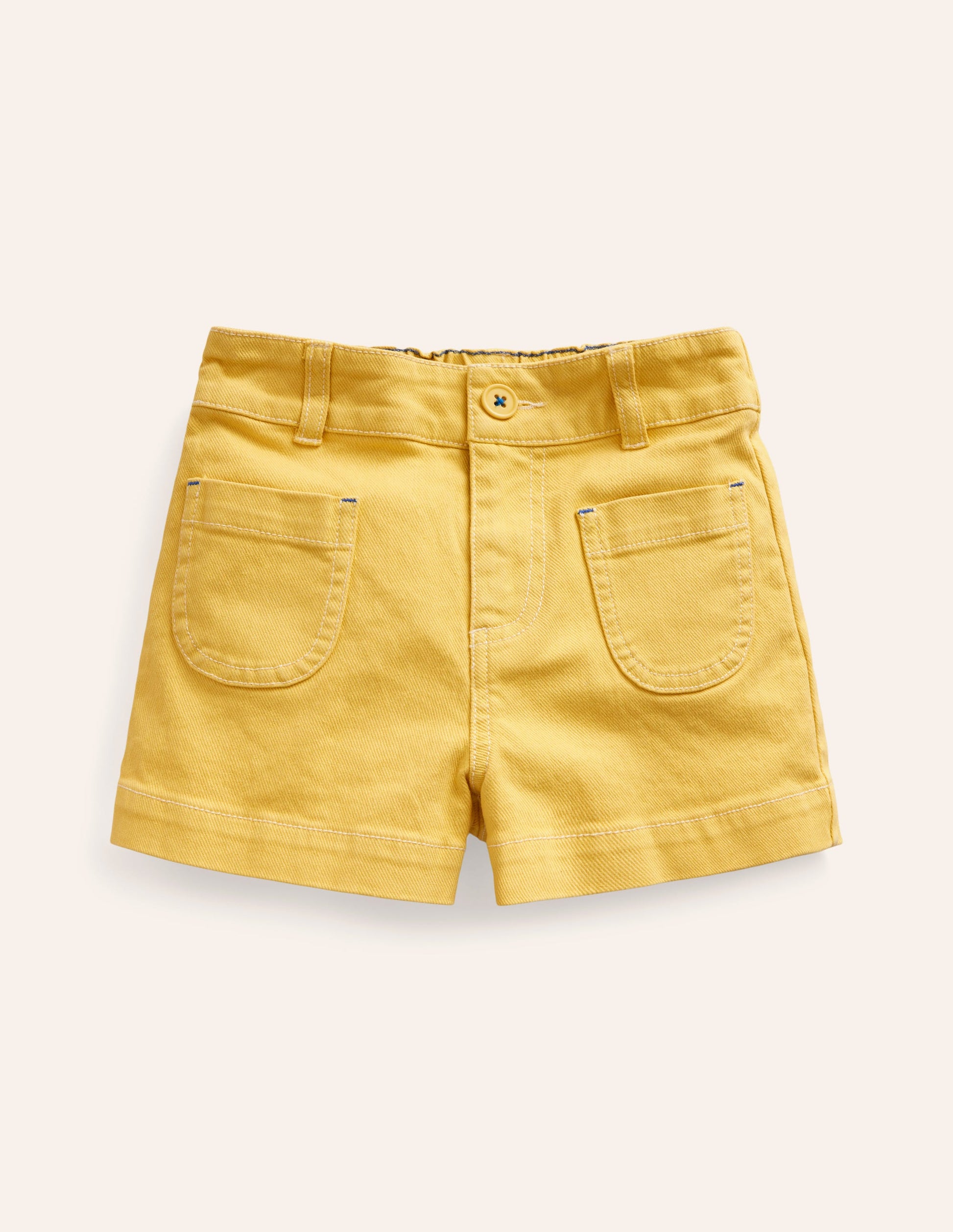 High Waisted Shorts-Lemon-1