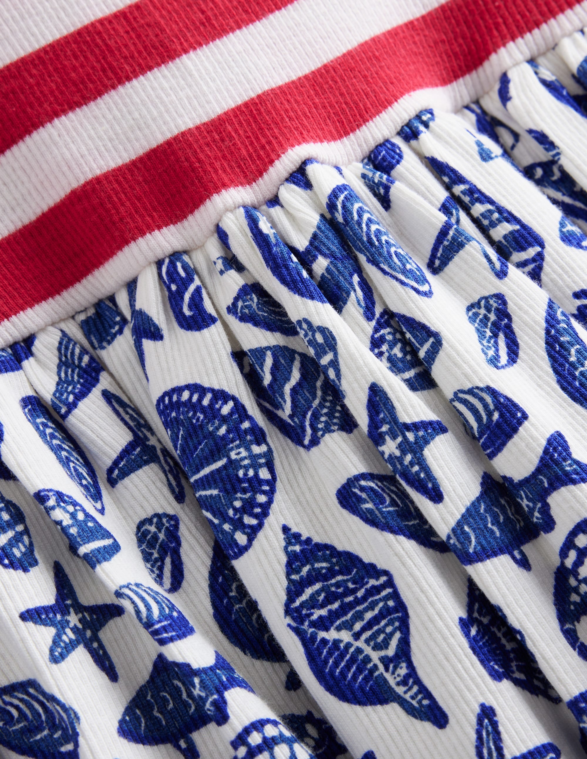 Strappy Hotchpotch Dress-Sapphire Blue Seashore - Image 3