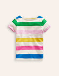 Short Sleeve Breton-Multi Stripe