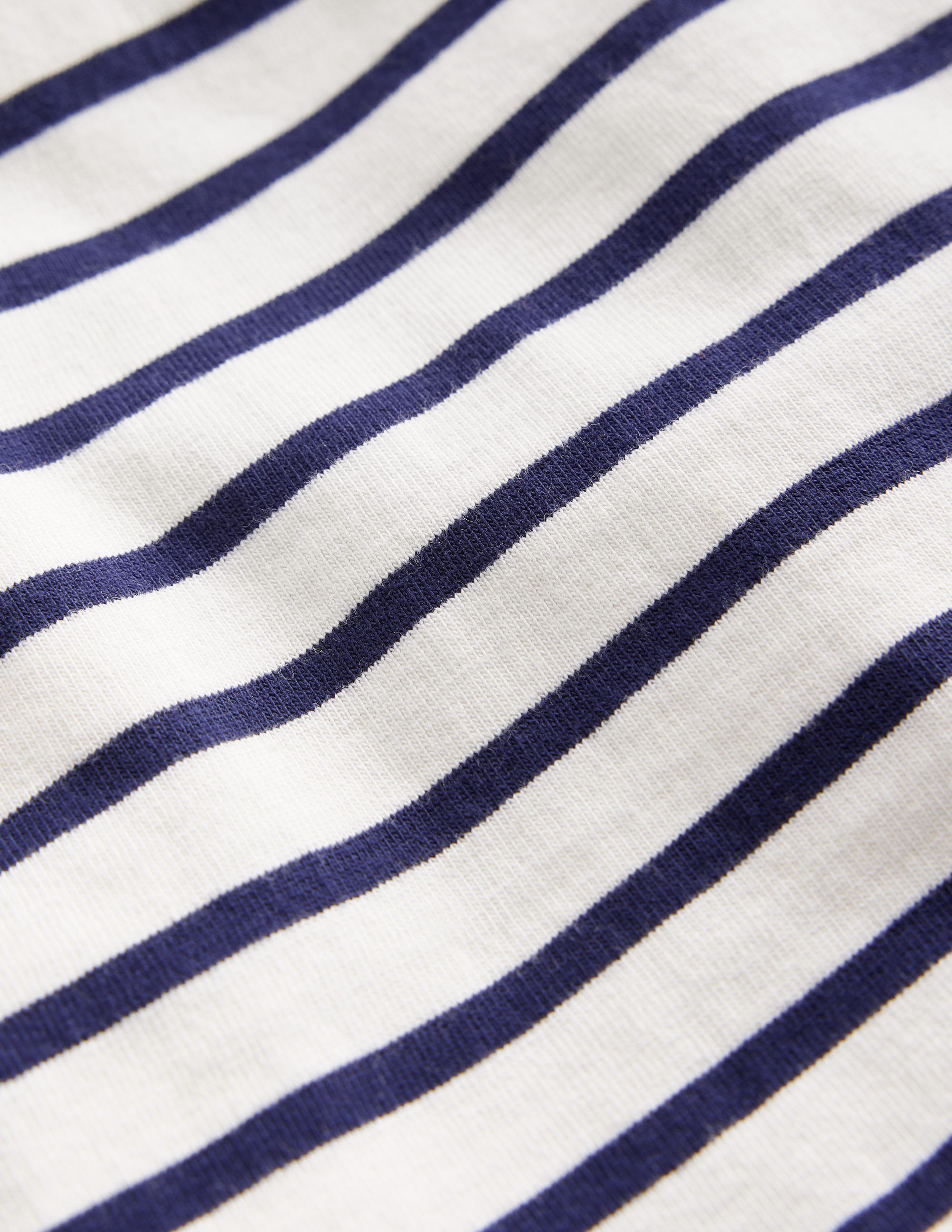 Short Sleeve Breton-Ivory/ College Navy - Image 3