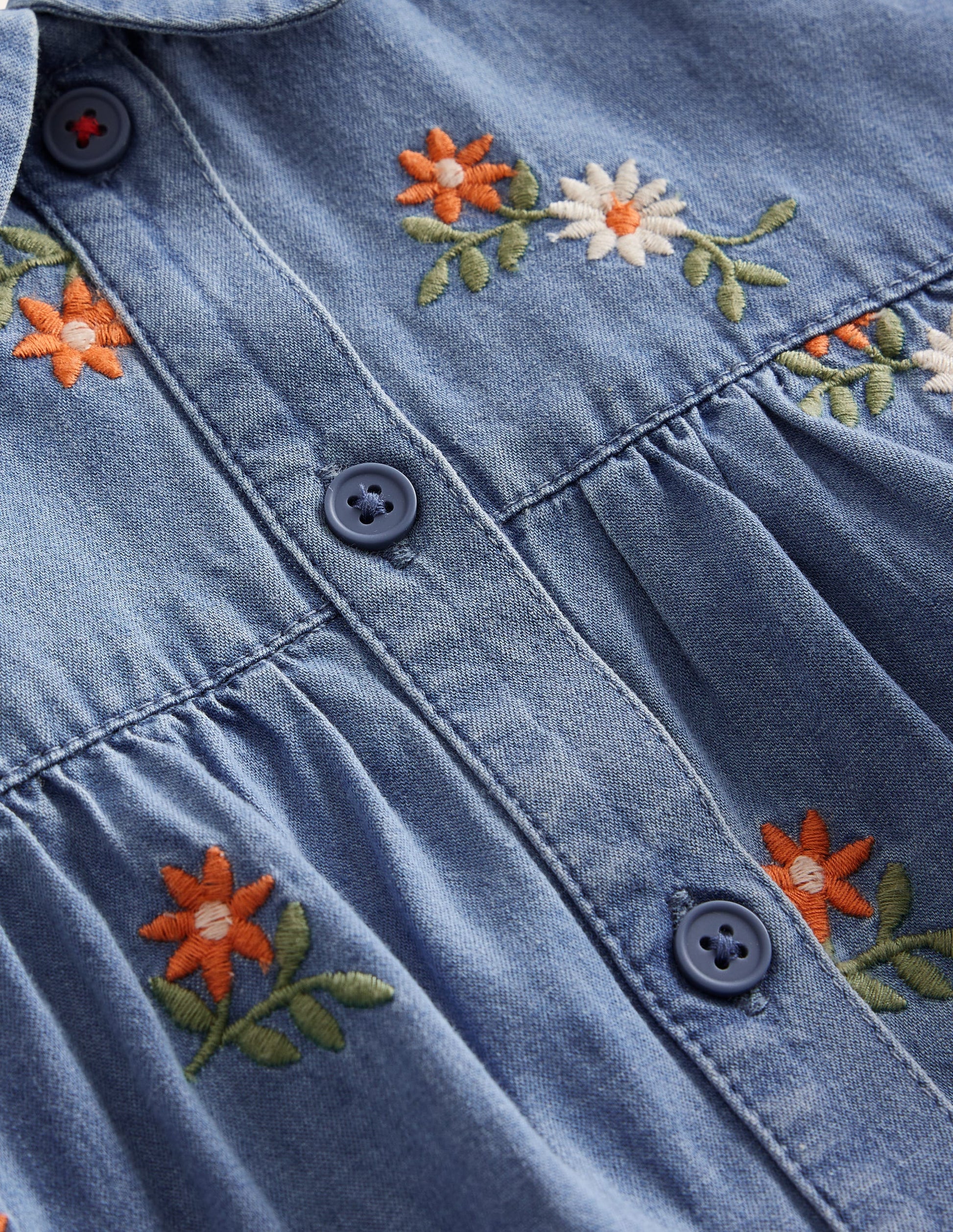 Peter Pan Collar Shirt-Mid Vintage Embroidered-3