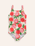Fun Printed Swimsuit-Provence Dusty Pink Peaches