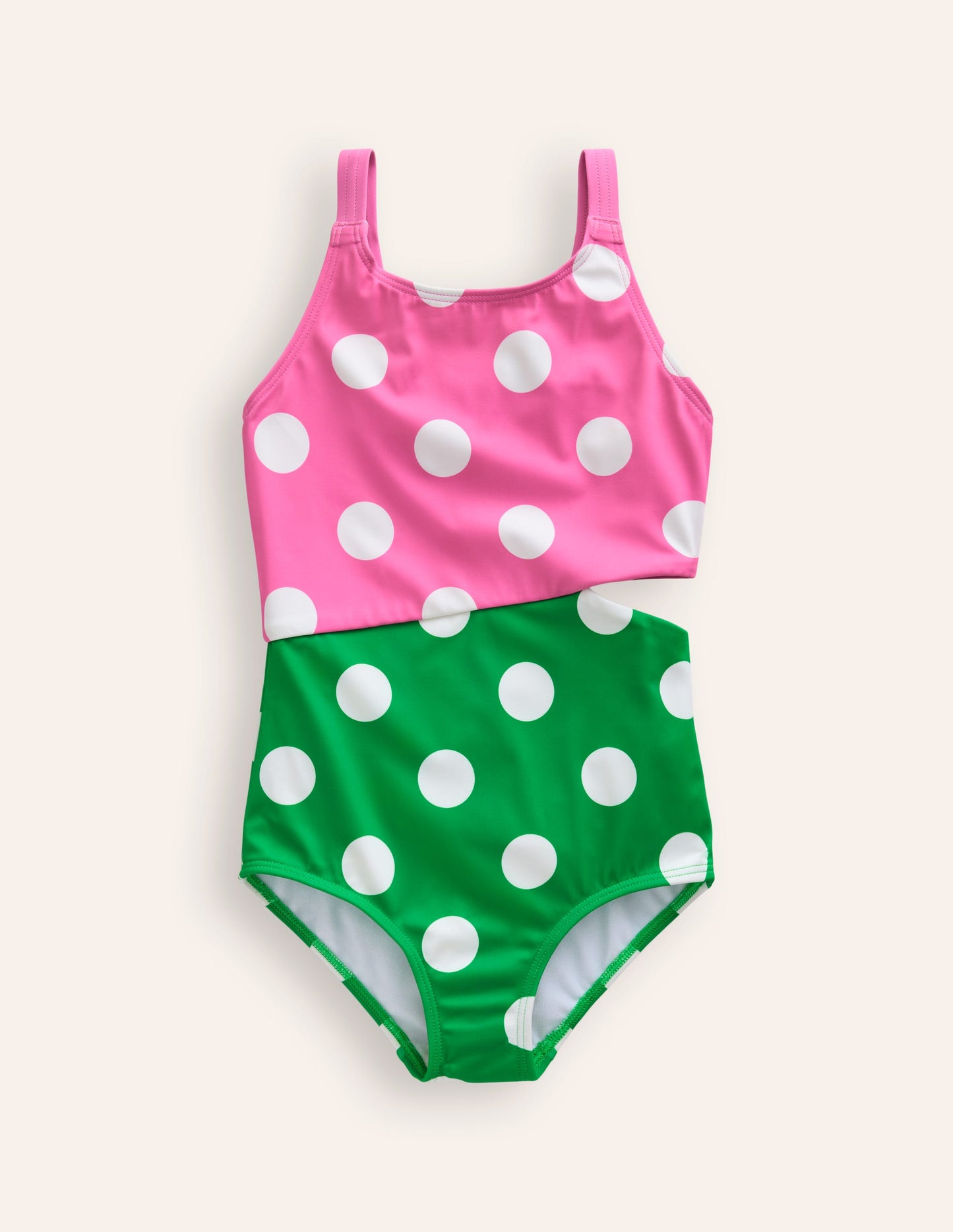 Cut Out Swimsuit-Strawberry/ Runner Bean
