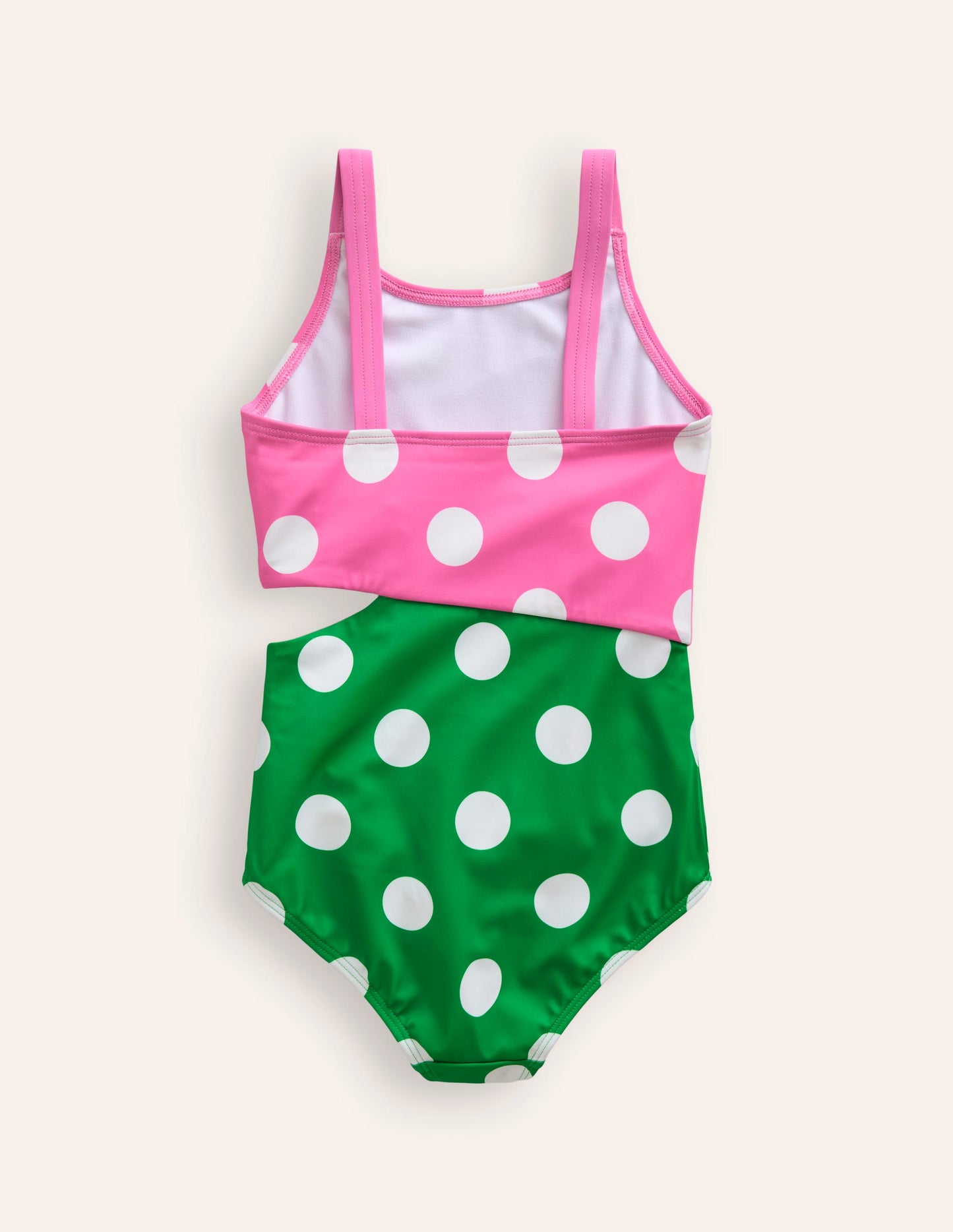 Cut Out Swimsuit-Strawberry/ Runner Bean