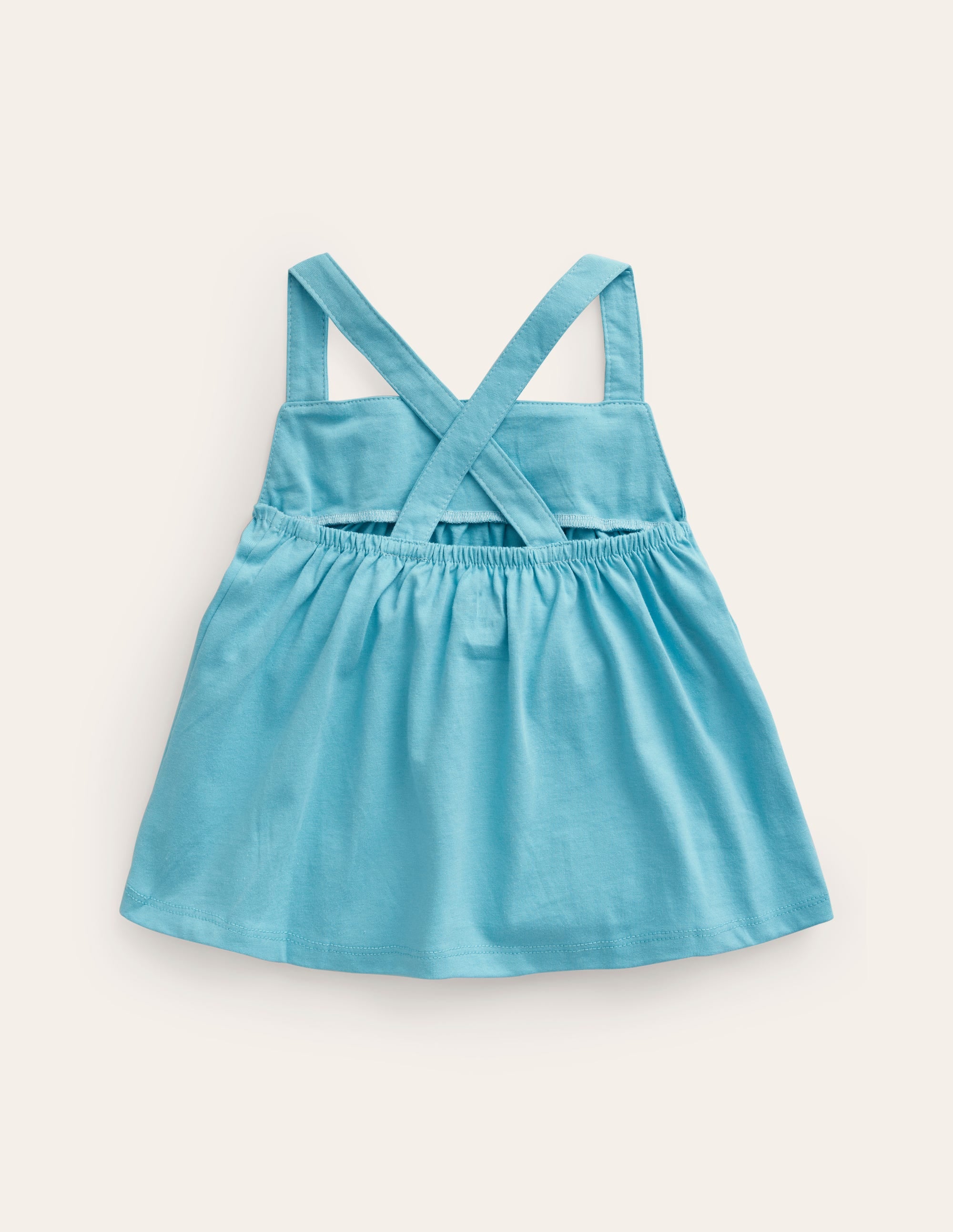 Embroidered Jersey Vest-Corsica Blue - Image 2