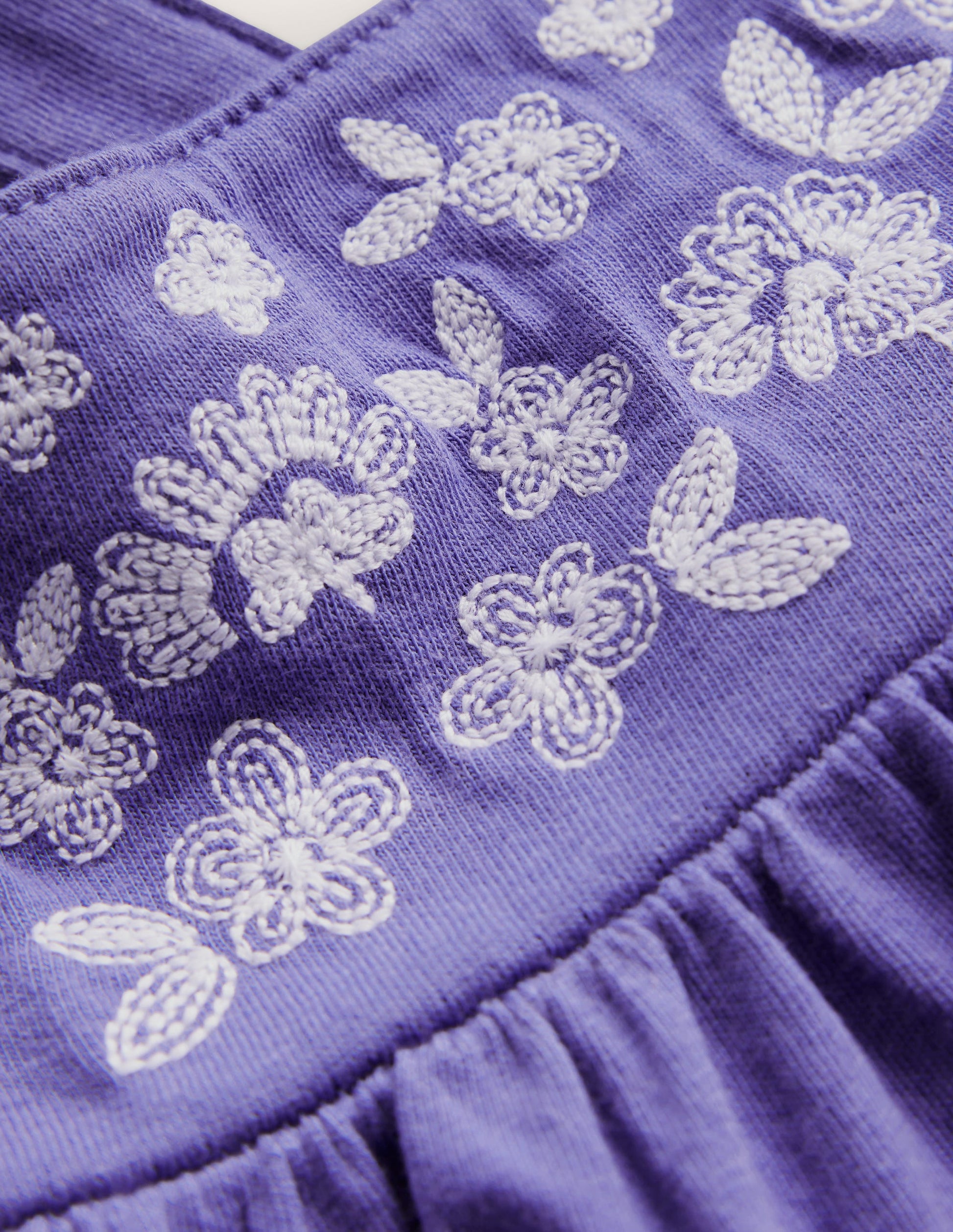 Embroidered Jersey Vest-Wisteria Blue-3