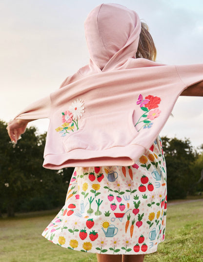 Superstitch Hoodie-Ballet Pink Flowers