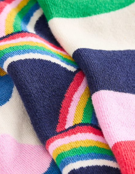 Ski Socks 3 Pack-Multi Rainbow