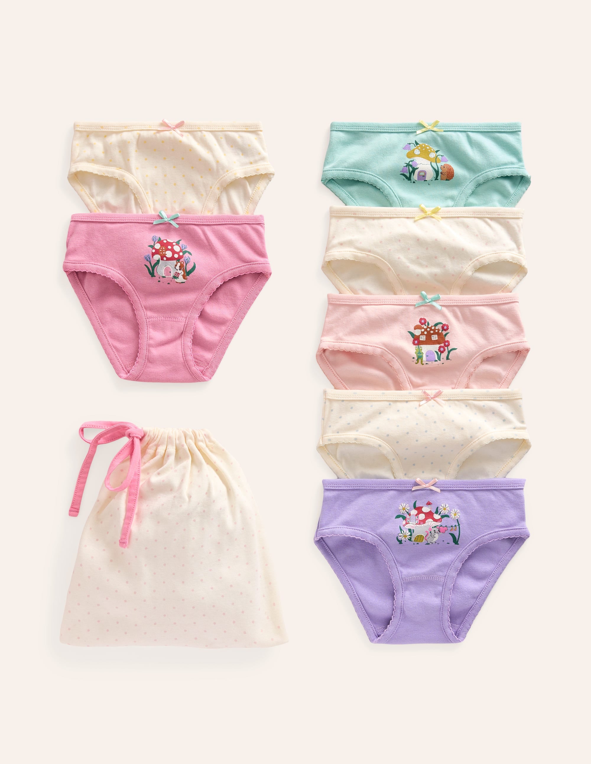 Pants 7 Pack-Multi Toadstool Logos - Image 1