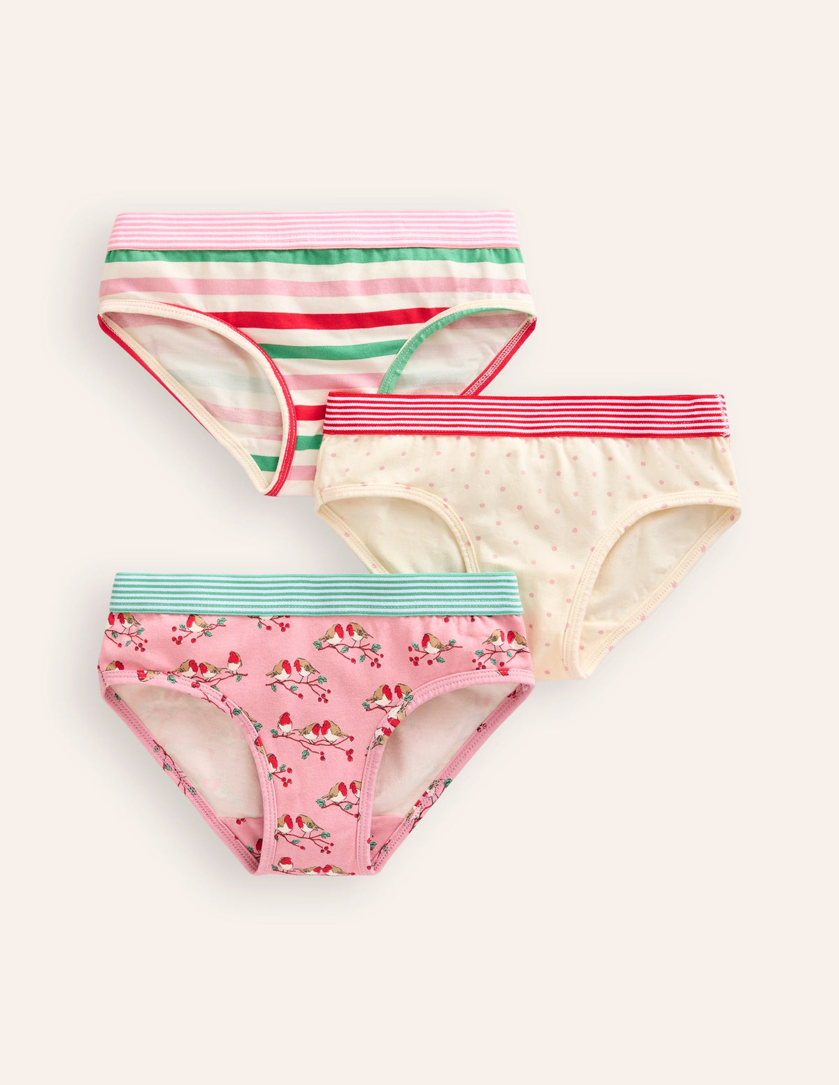 3-Pack Pants-Pink Robins - Image 1