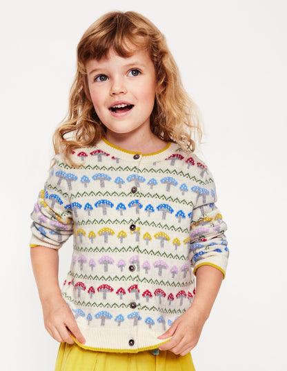 Edie Fair Isle Cardigan-Ecru Toadstool Fair Isle