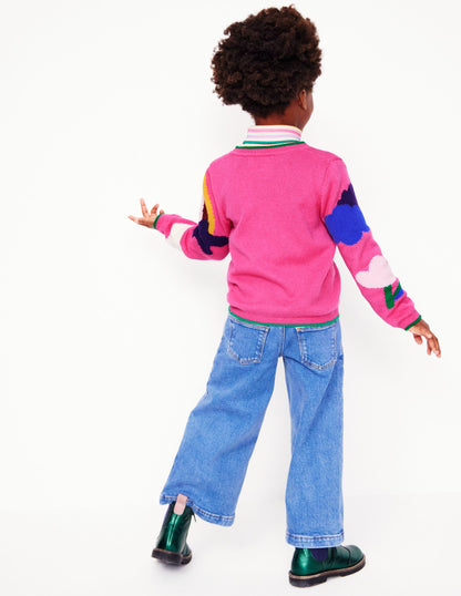 Joyful Cardigan-Tickled Pink-4