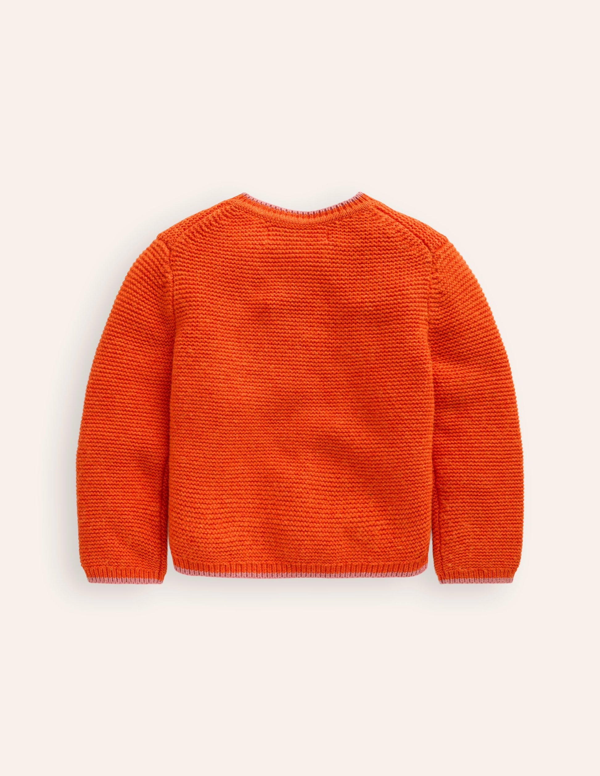 Textured Cardigan-Dark Orange-2