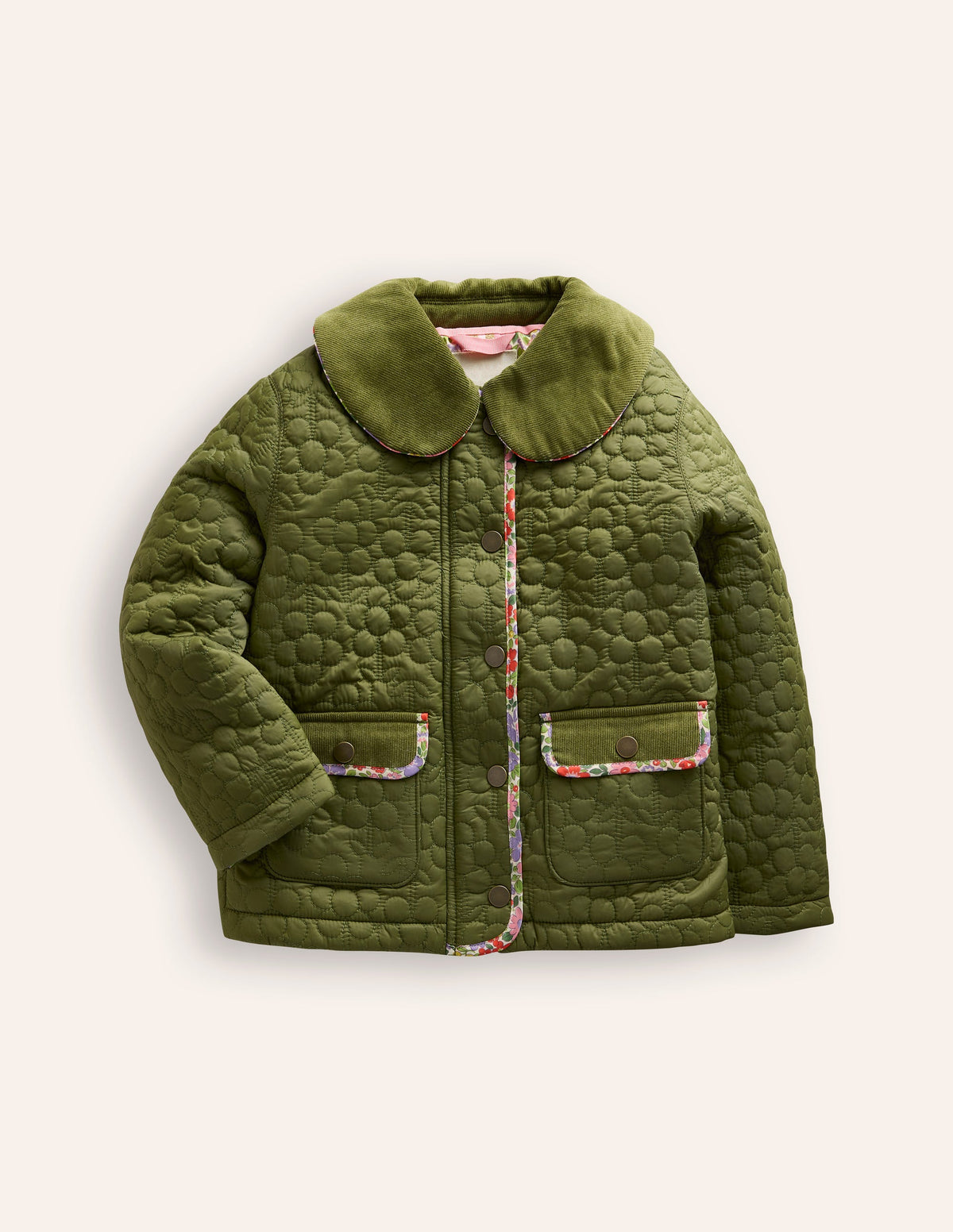 Classic Quilted Jacket-Woodland Moss Green - Image 1