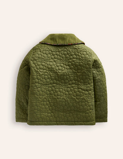 Classic Quilted Jacket-Woodland Moss Green-2