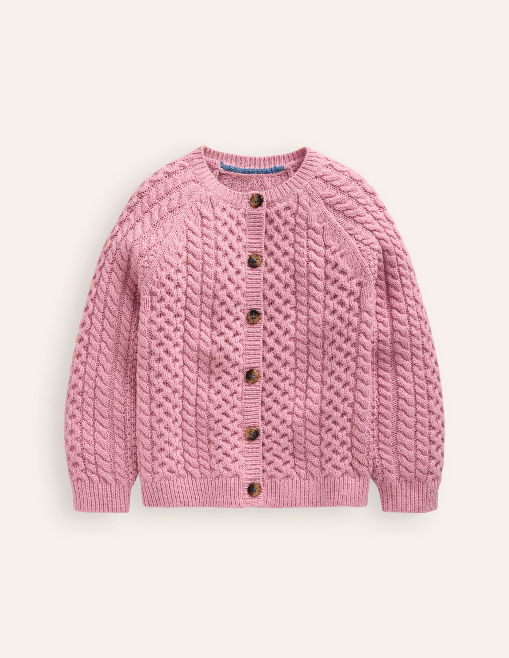 Cable Cardigan-Vintage Pink - Image 1