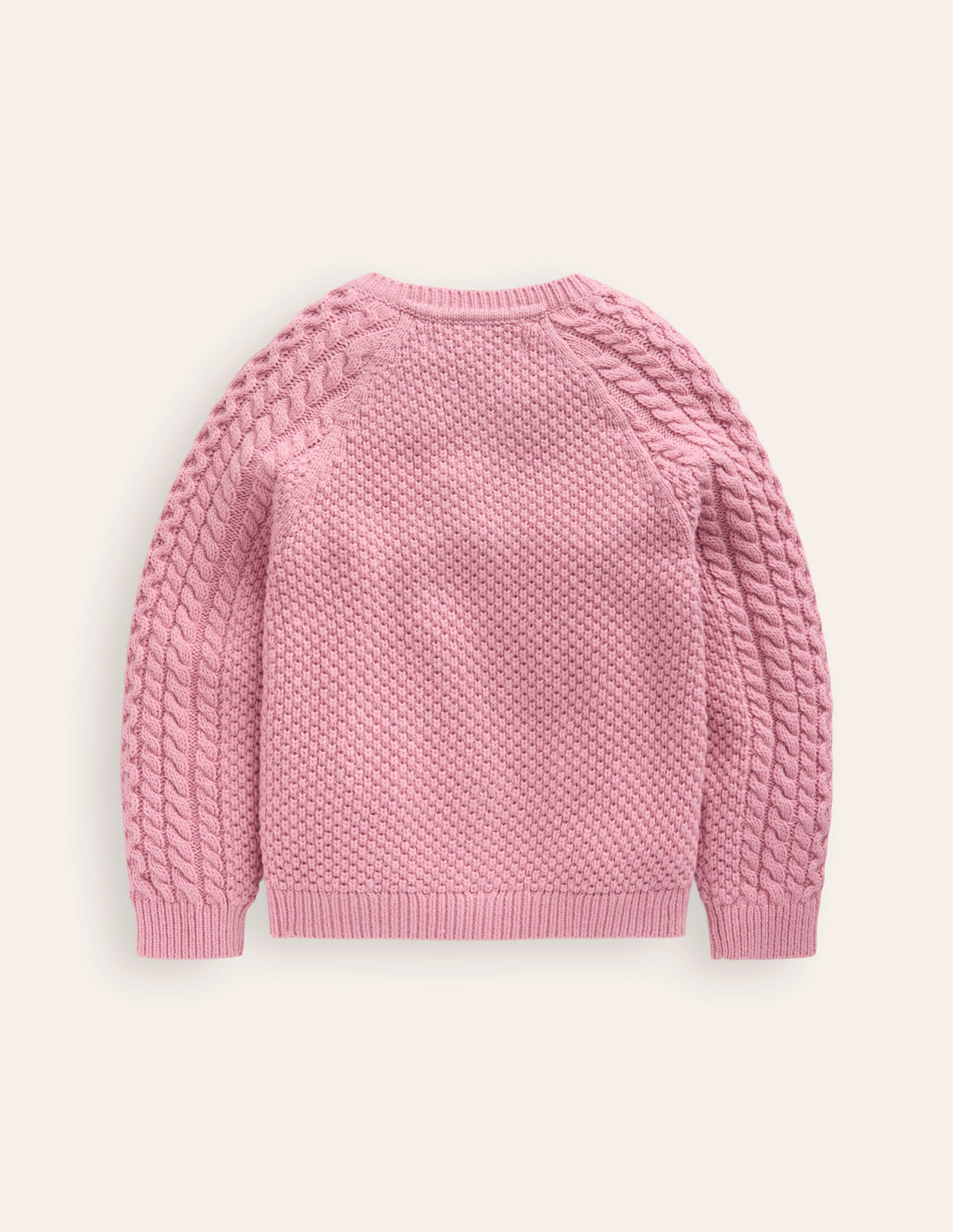 Cable Cardigan-Vintage Pink - Image 2