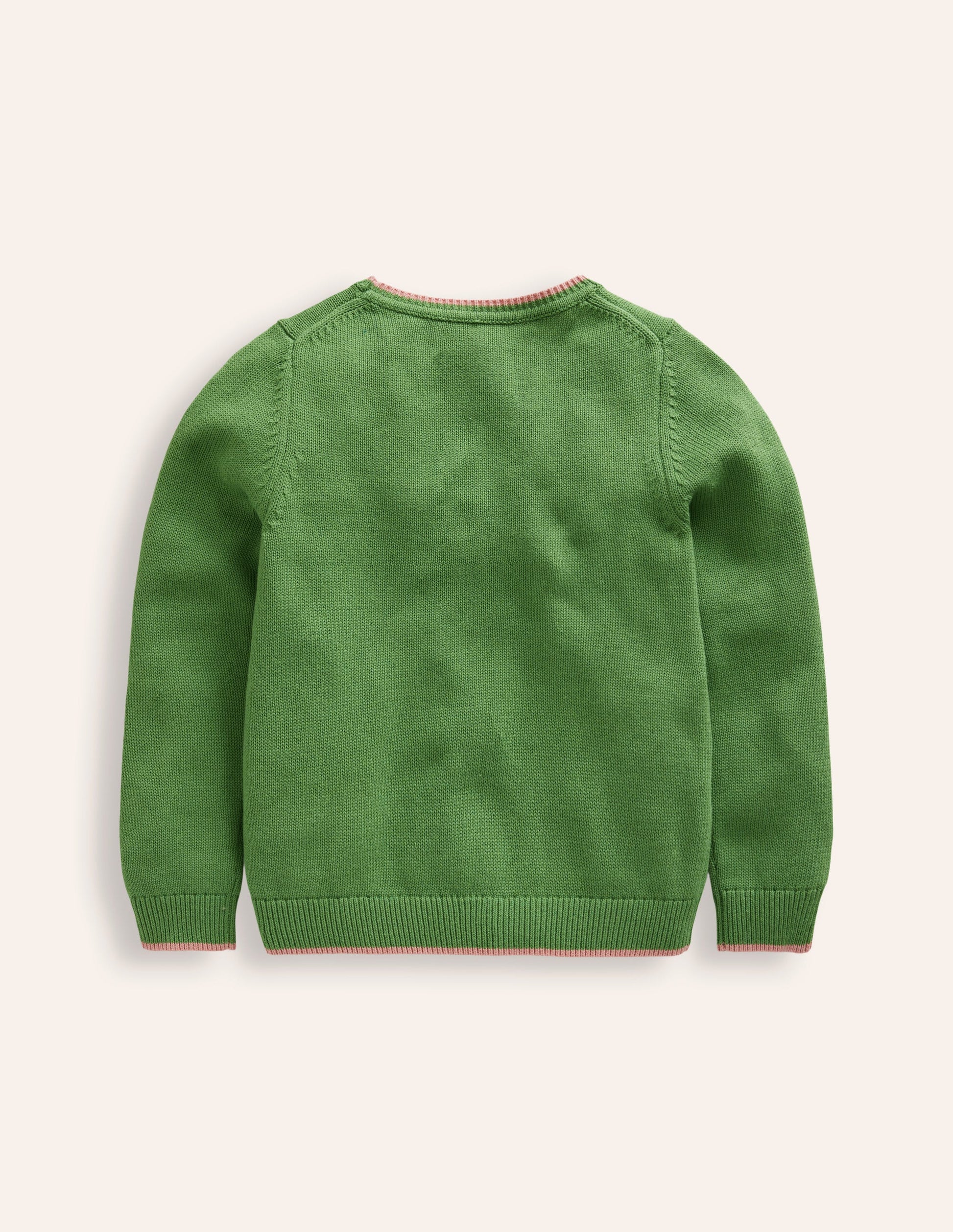 Fun Logo Jumper-Leaf Green Mouse-2