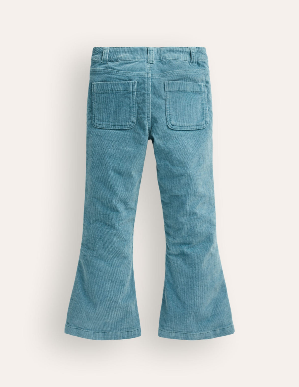 Kick Flare Trousers-Larkspur Floral Embroidery - Image 2