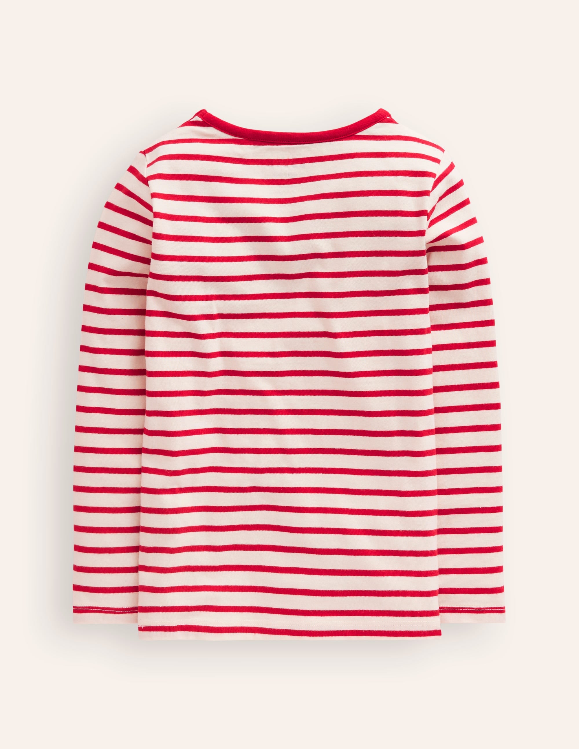 Appliqué Long Sleeve Top-Rockabilly Red/ Ivory Deer - Image 2