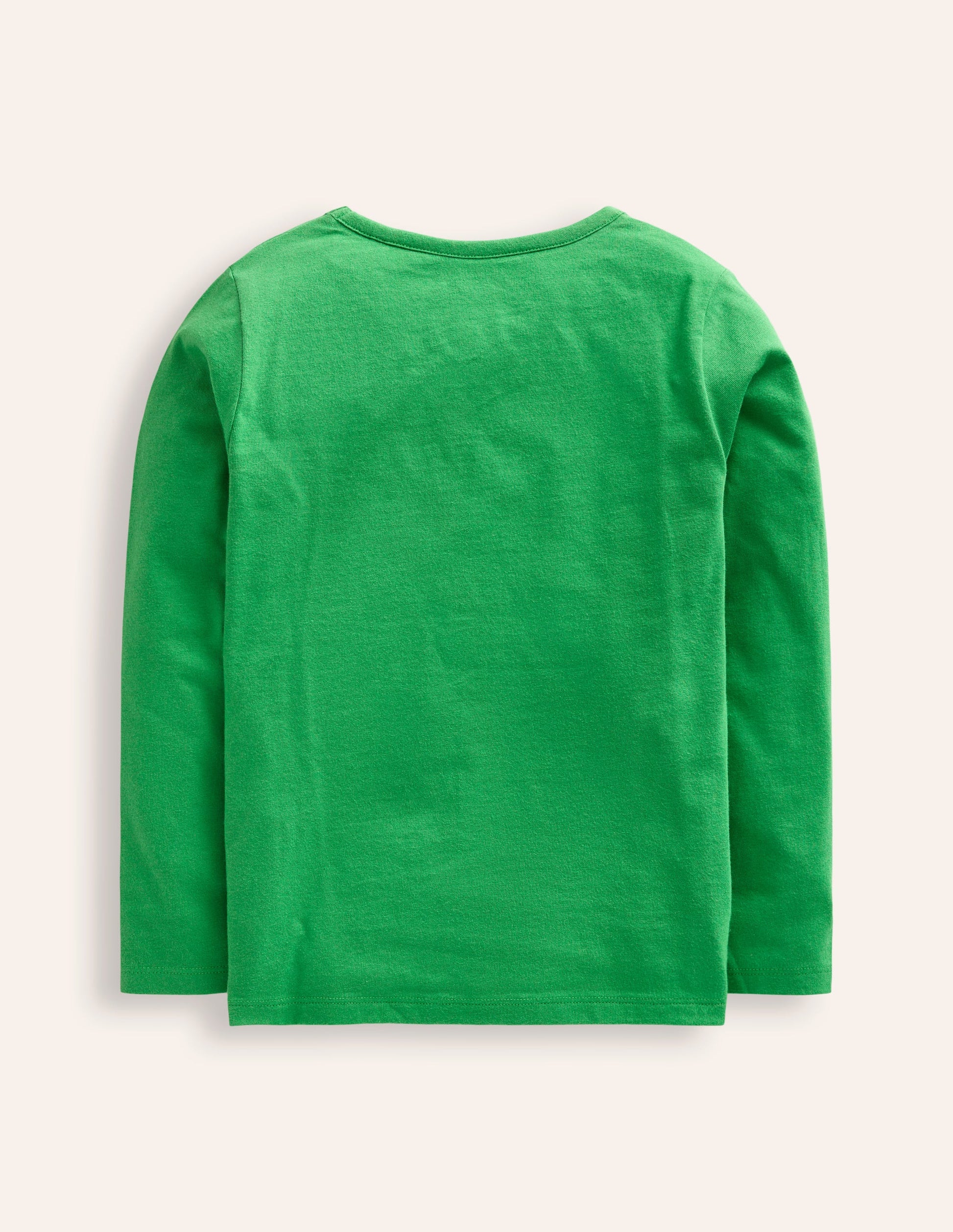 Appliqué Long Sleeve Top-Iguana Green Woodland Animals-2