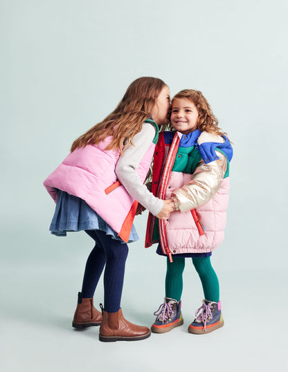 2-in-1 Padded Coat-Multi Metallic Colourblock-5