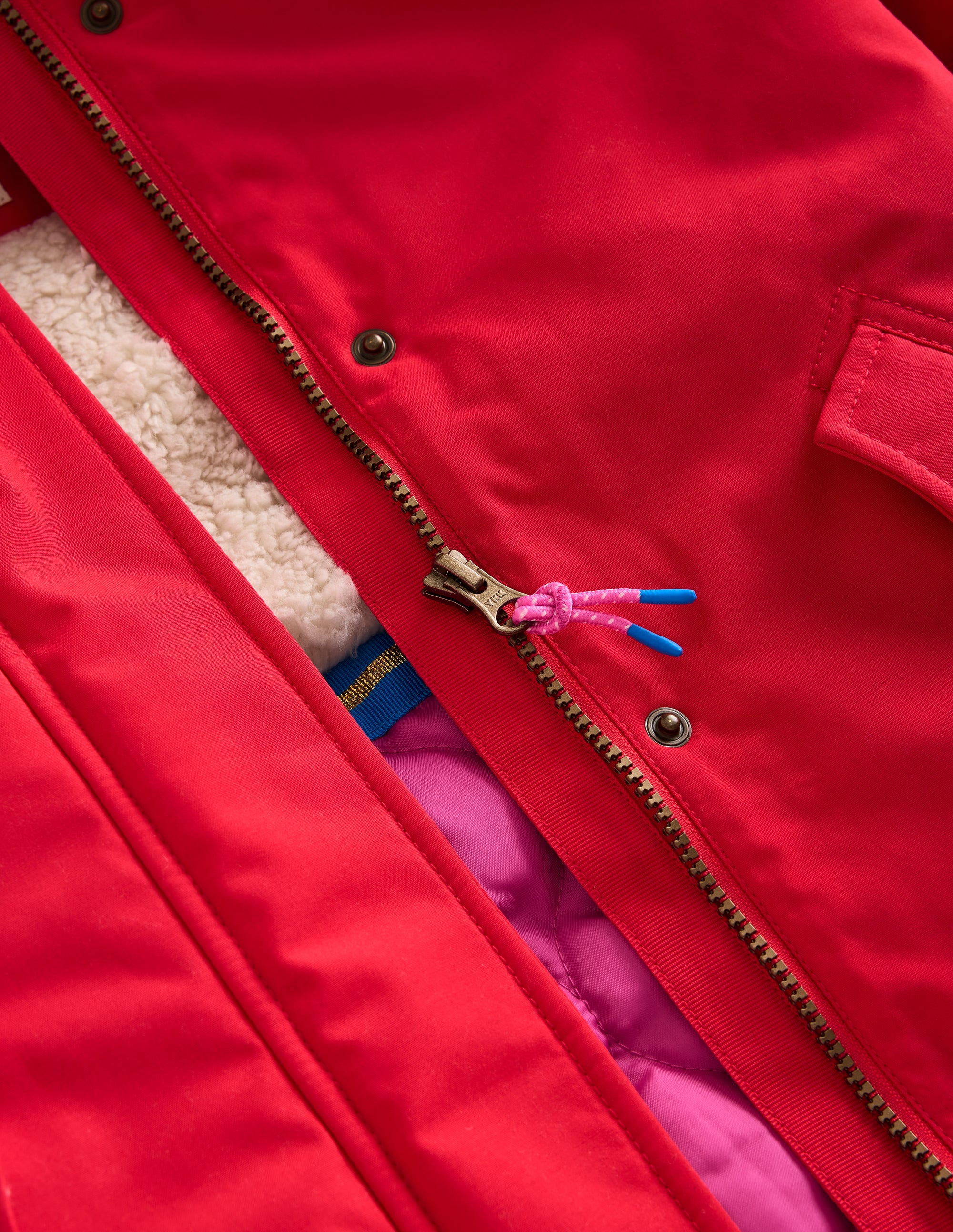 Authentic Waterproof Parka-Cherry Tomato Red - Image 3