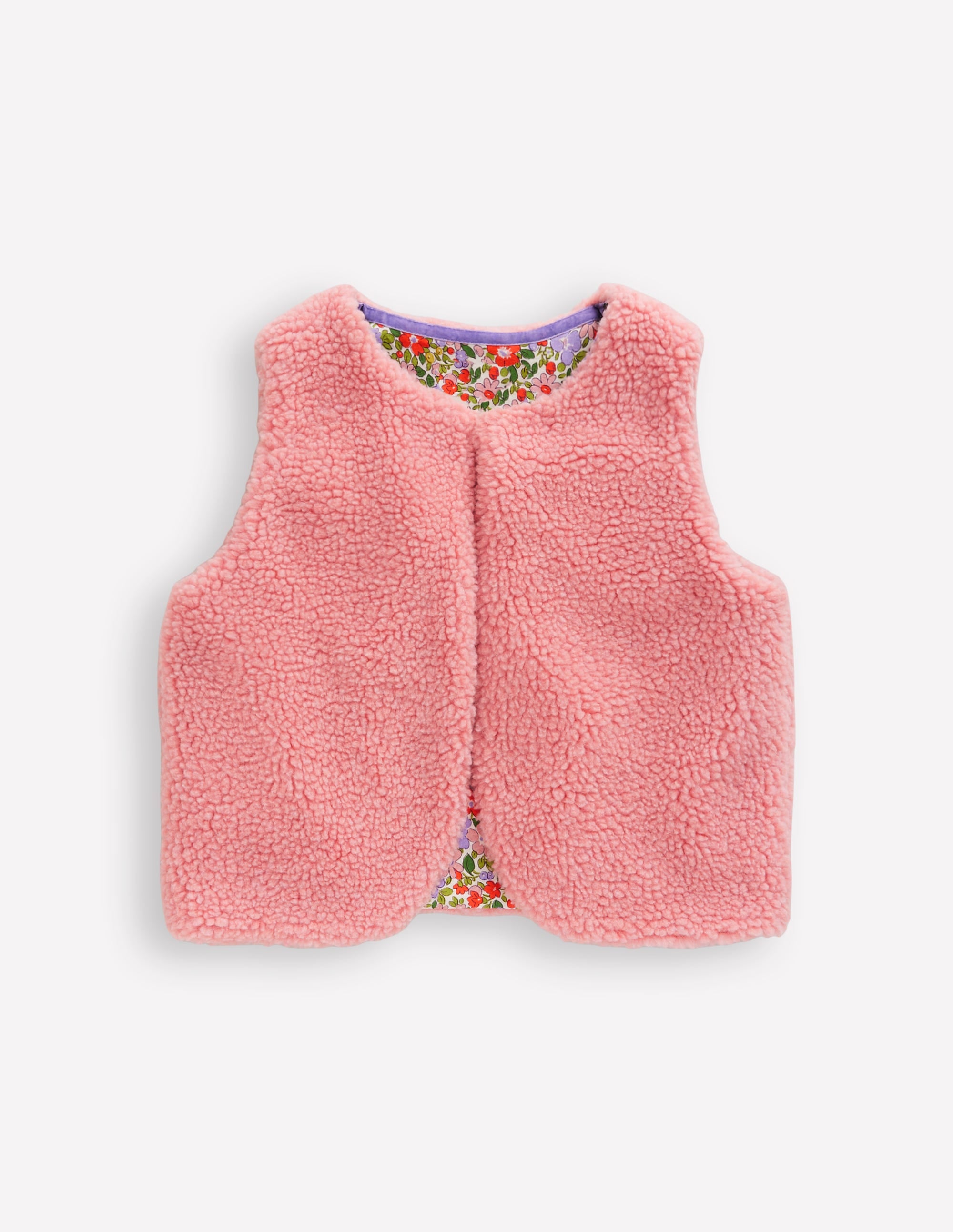 Borg Gilet-Almond Pink - Image 1