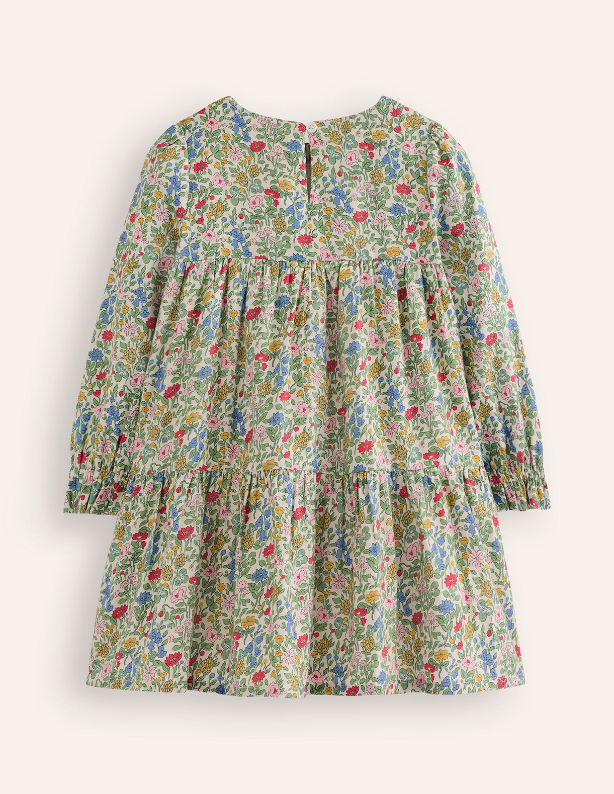 Betsy Tiered Twirly Dress-Multi Meadow Floral