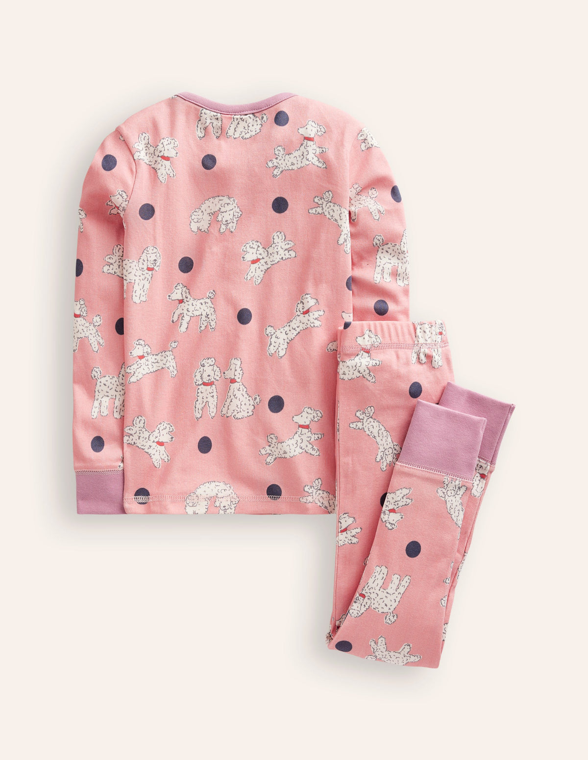 Snug Henley Pyjamas-Pink Dalmatians - Image 2