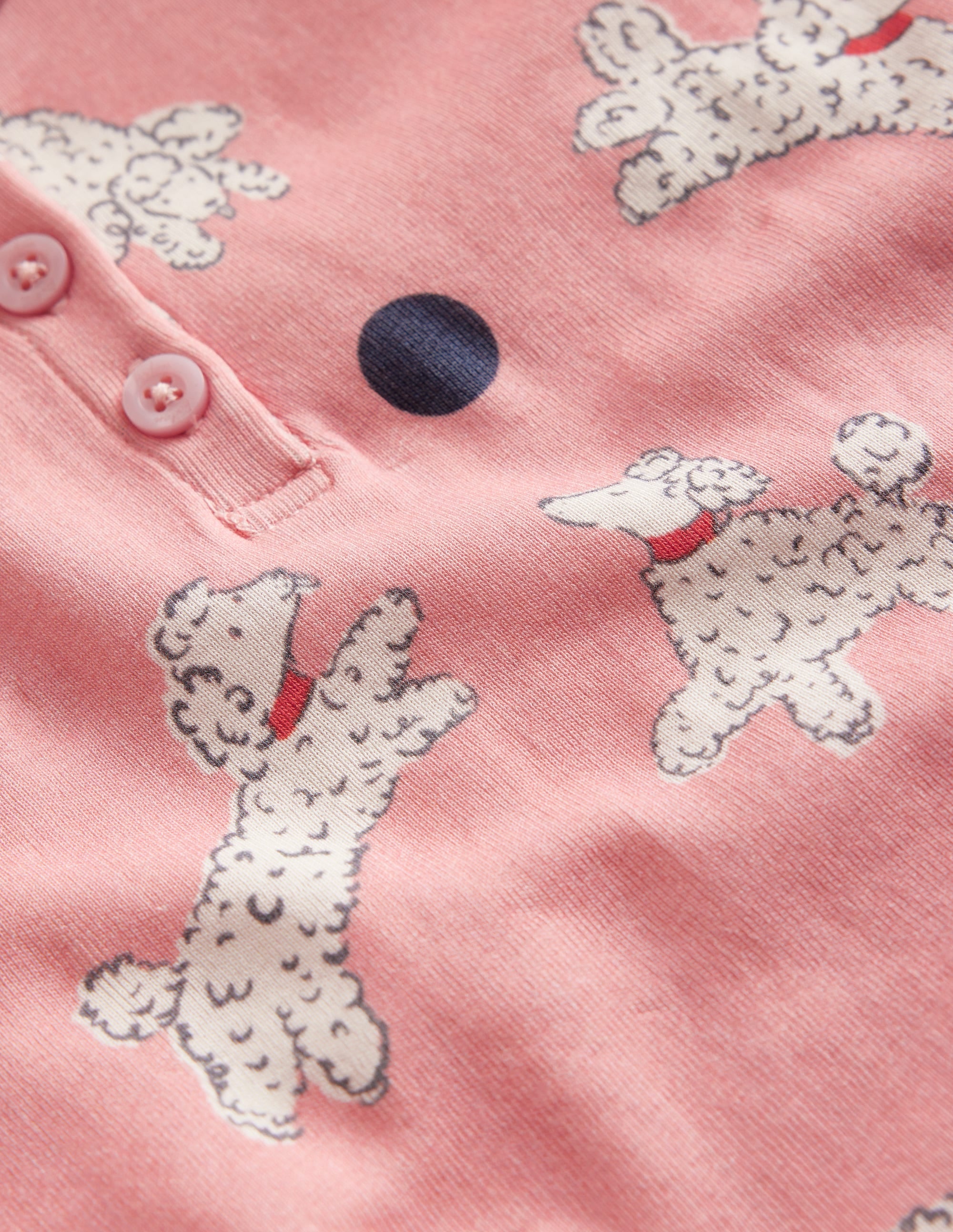 Snug Henley Pyjamas-Pink Dalmatians - Image 3