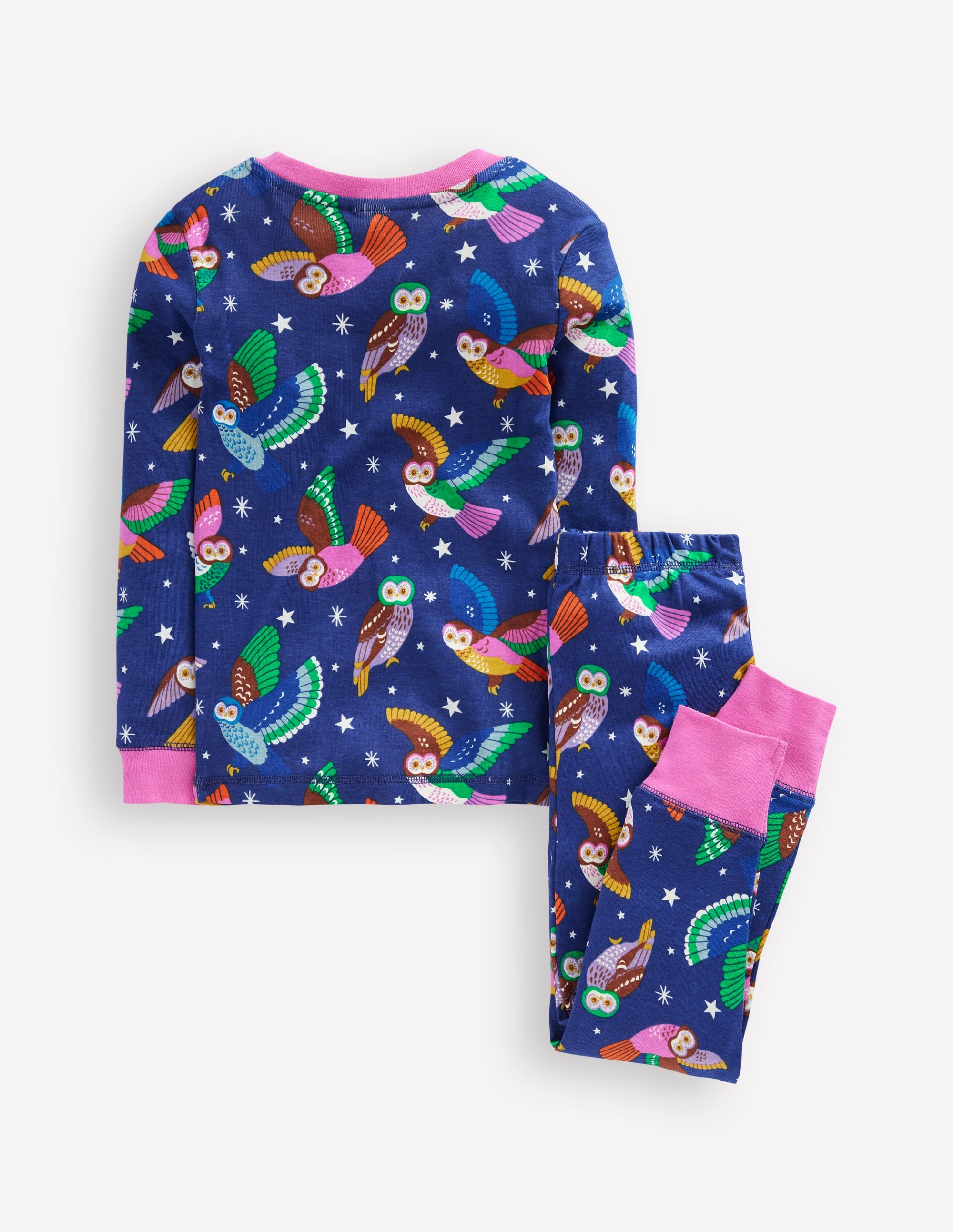 Snug Glow-In-The-Dark Pyjamas-Starboard Blue Owls - Image 2