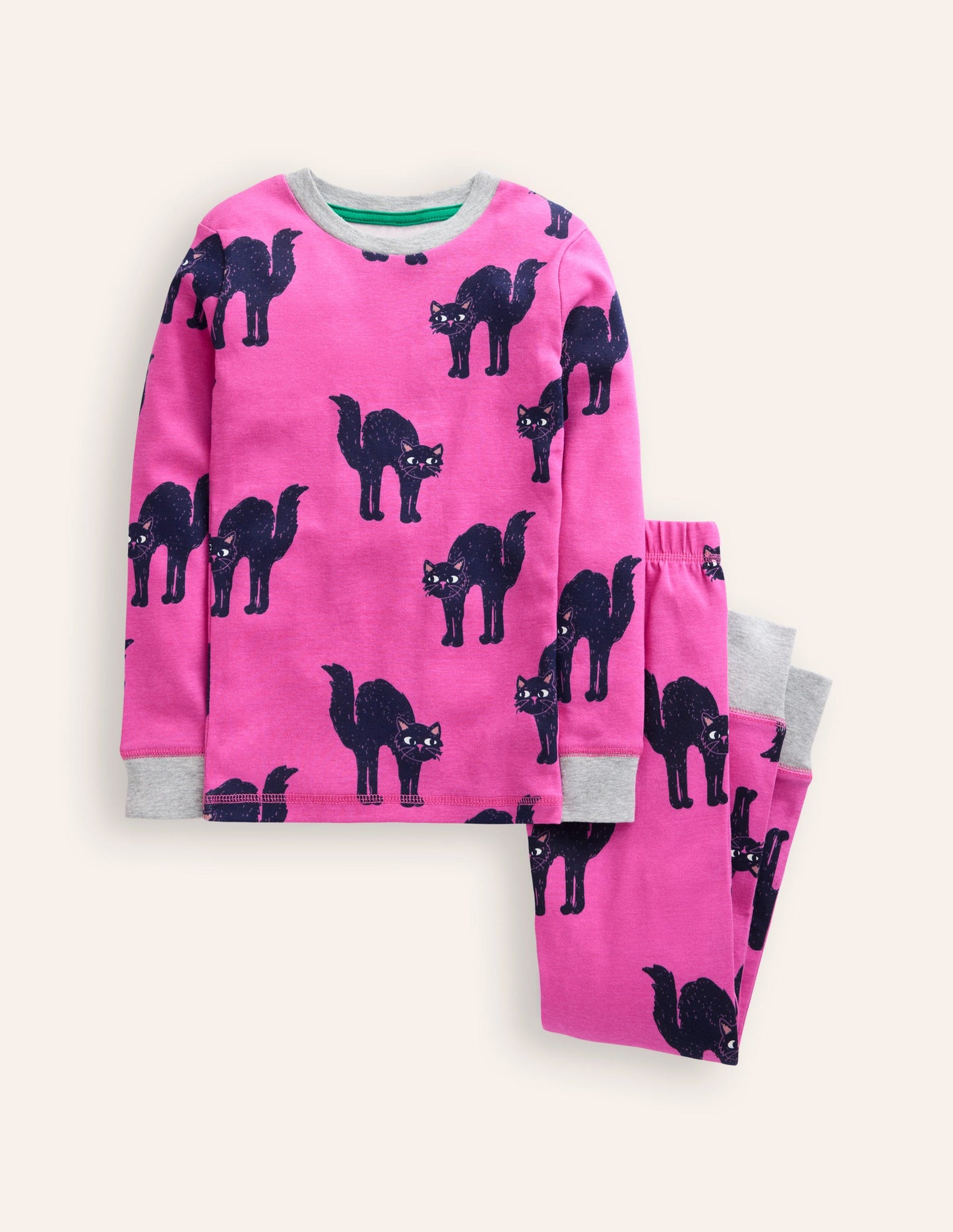 Snug Glow-In-The-Dark Pyjamas-Tickled Pink Cats