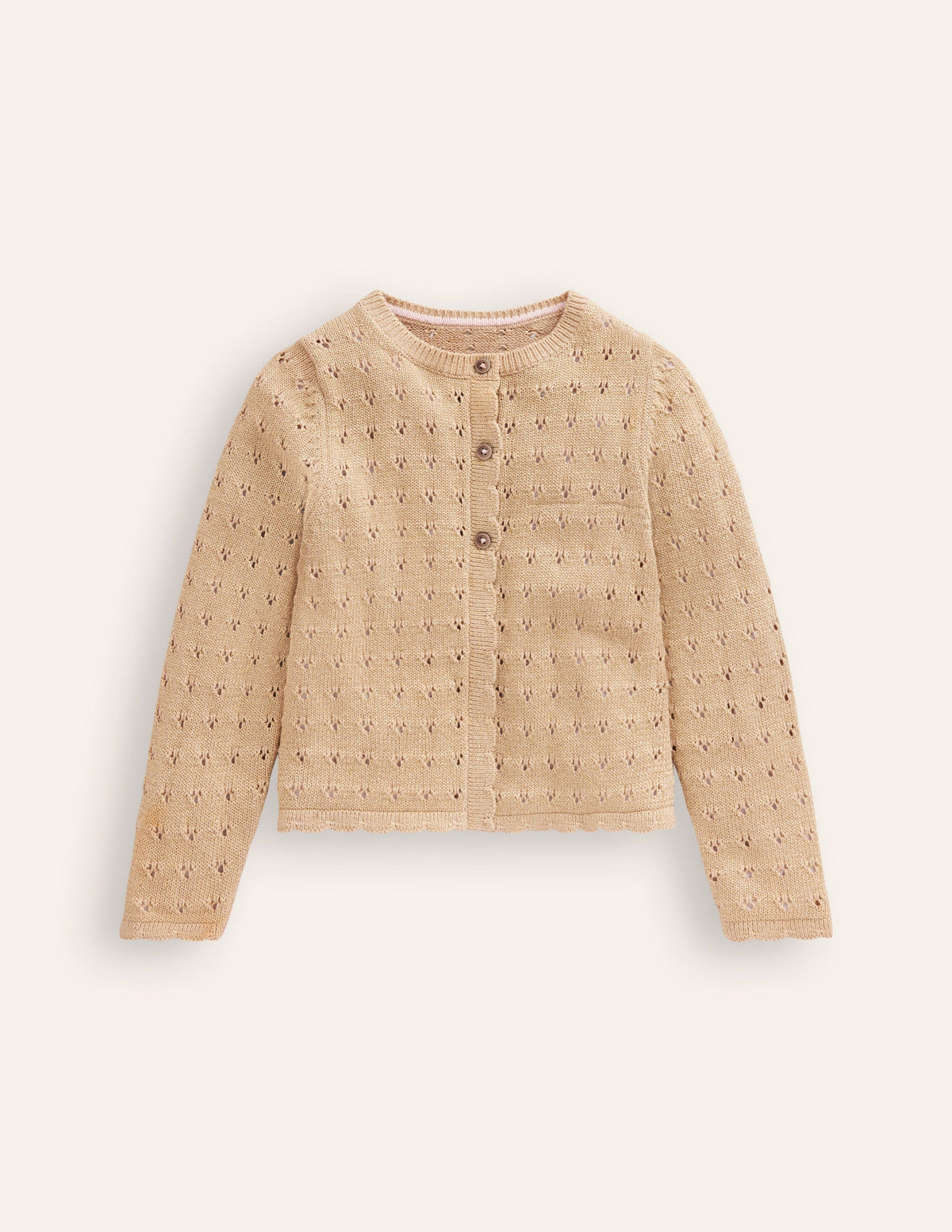 Sparkle Occasion Cardigan-Gold - Image 1