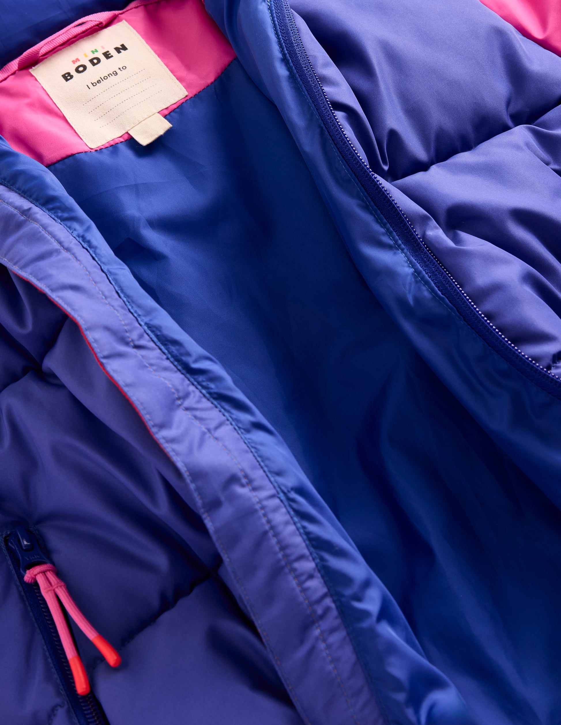 Fun Padded Coat-Colourblock Flower-5